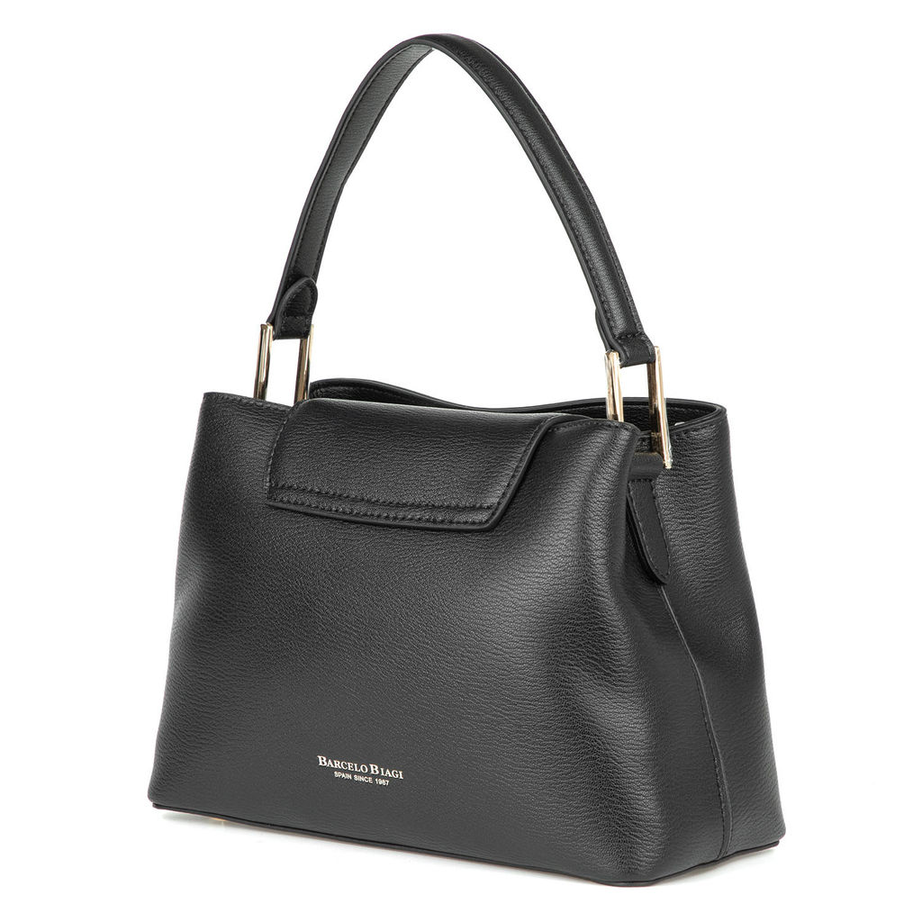 K02-17670-816 black, Женская кожаная сумка, Barcelo Biagi