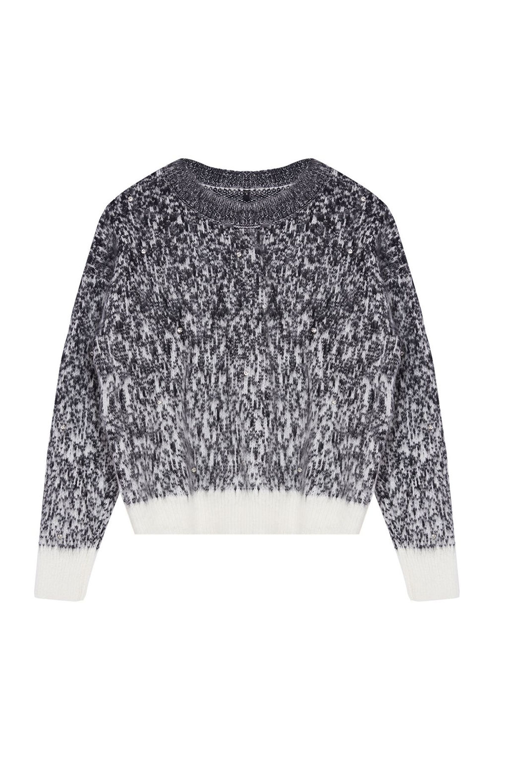 Antrasit Tasl? Yumusak Dokulu Desenli Triko Kazak TWOAW25KZ00150 - Trendyolmilla фото 6