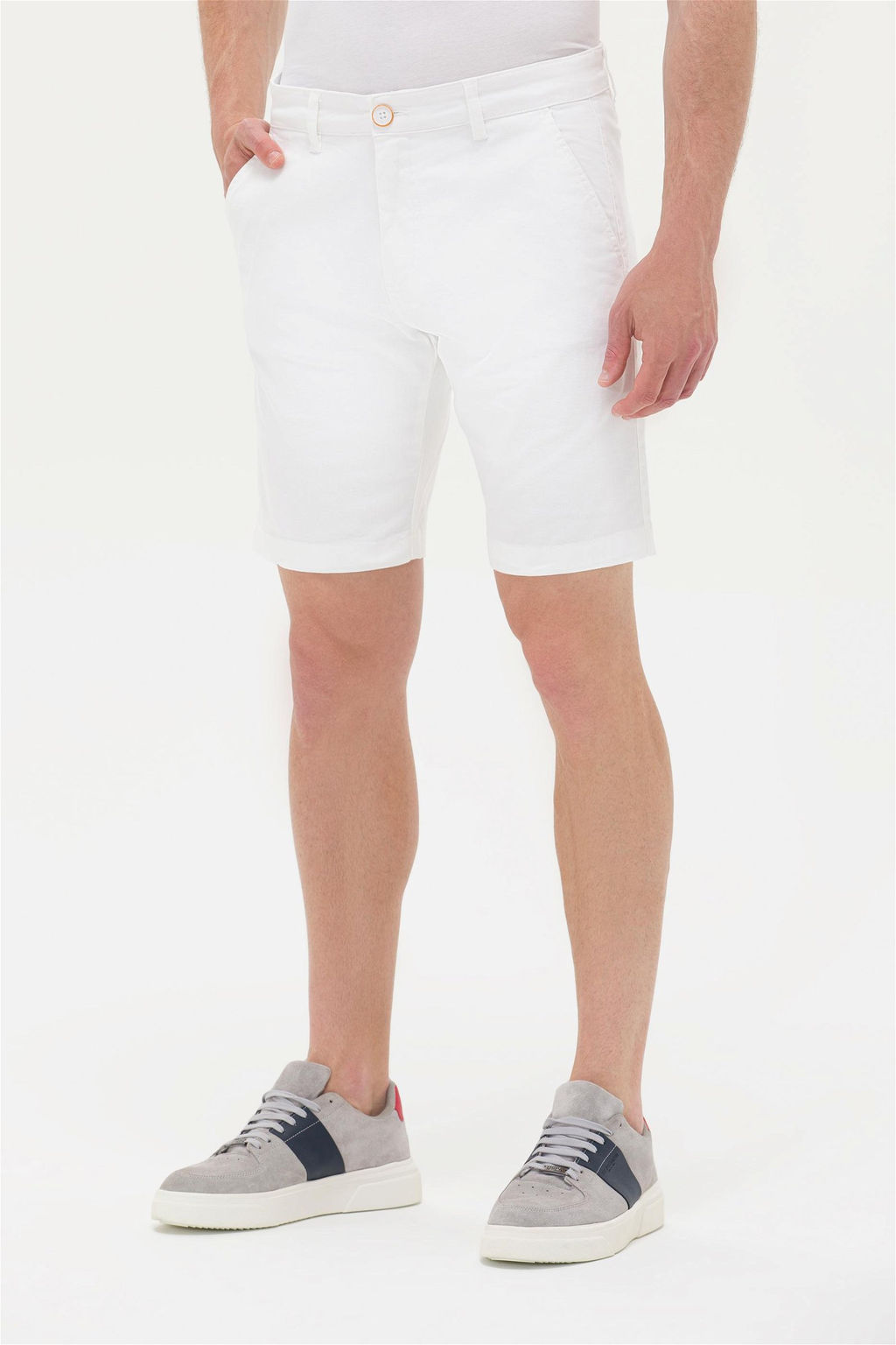 Мужские белые тканые шорты - U.s. polo assn фото 9