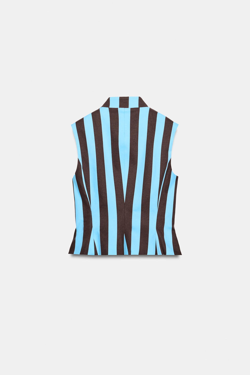 TOP CHALECO ALAMARES RAYAS / Rayas marrones - Zara фото 6