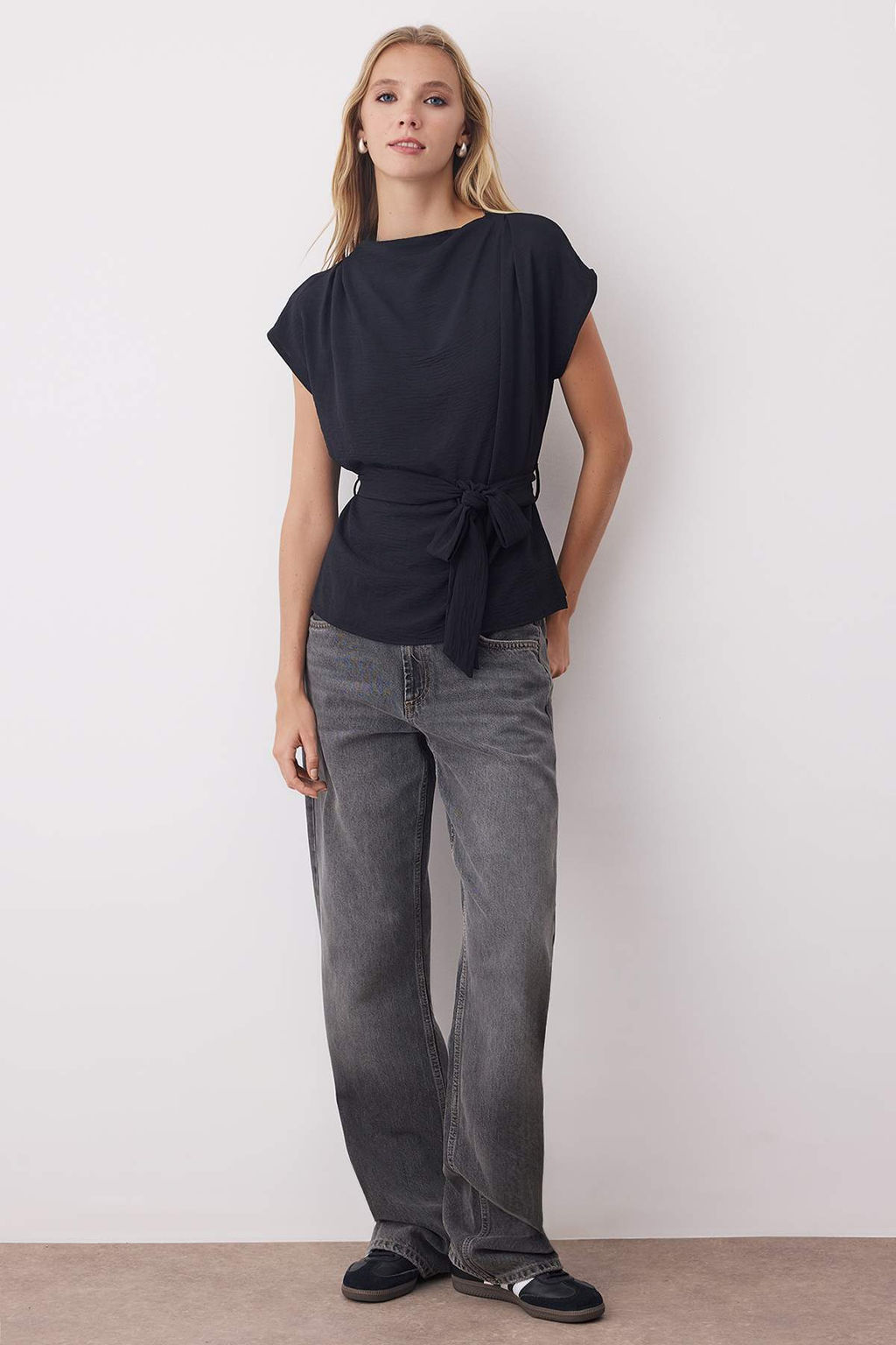 Kahverengi Kolsuz Kusakl? Dokuma Bluz TWOAW26BZ00057 - Trendyolmilla фото 6