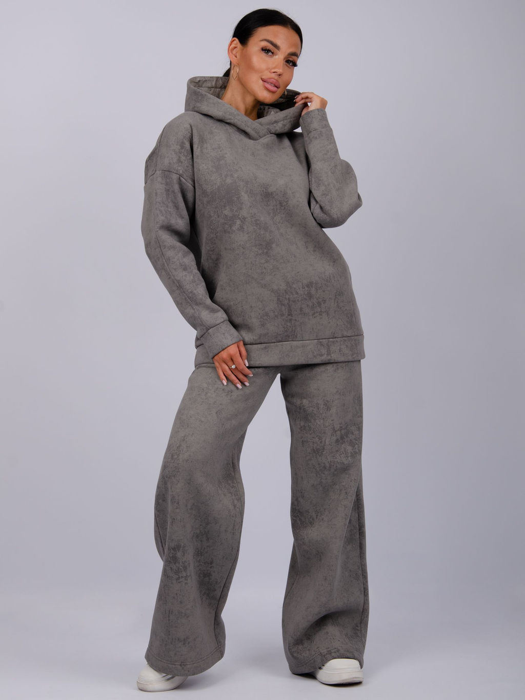 Костюм Винтаж чёрный, футер начес (М) - Малина фото 54