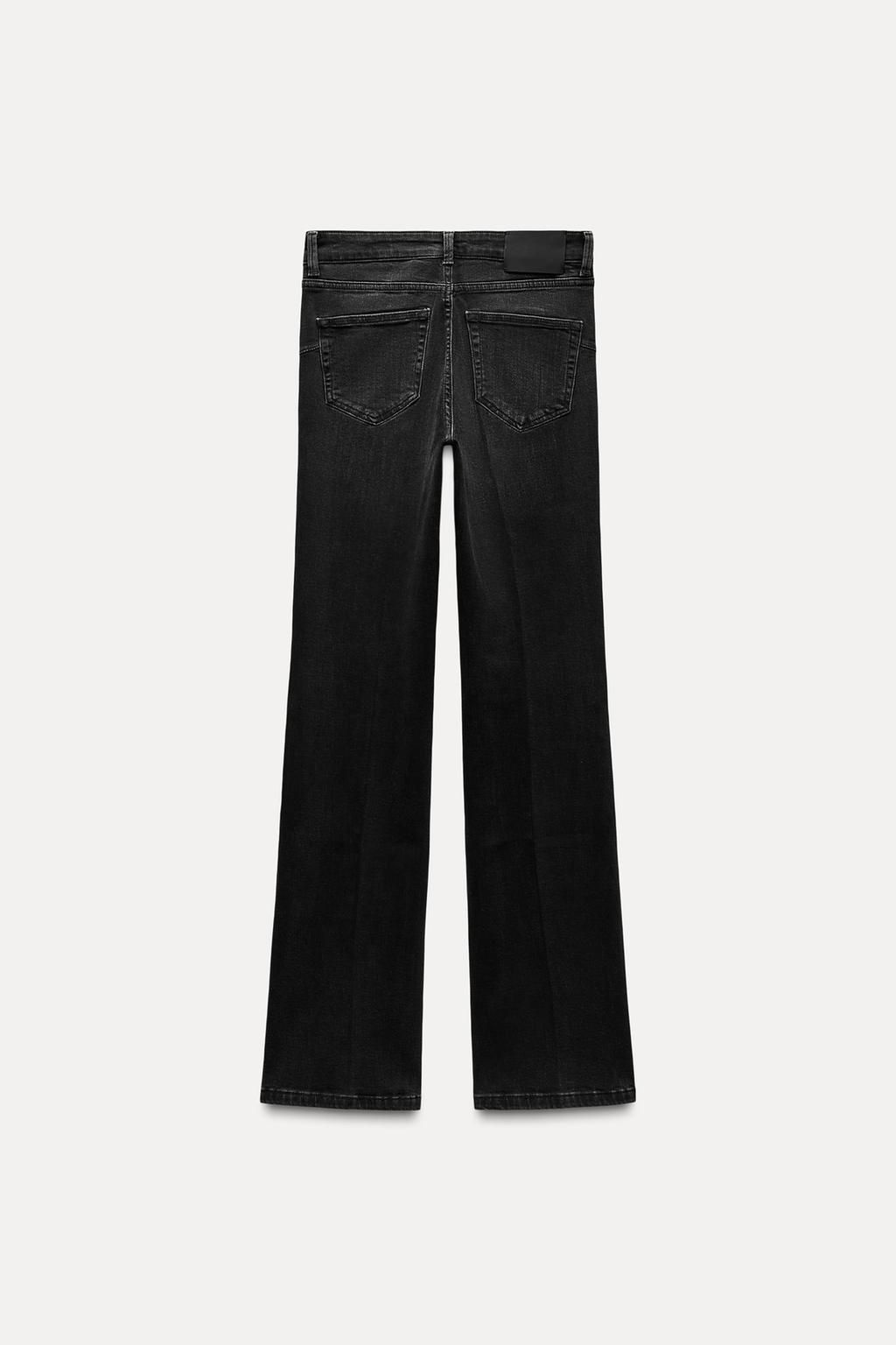 ZW COLLECTION MID-WAIST BOOTCUT CONTOUR JEANS - Zara фото 7