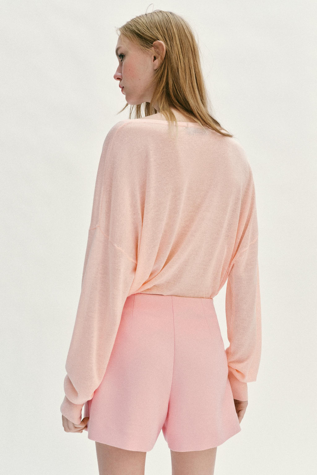 FALDA PANTAL?N ASIM?TRICA APLIQUE / Rosa - Zara фото 4