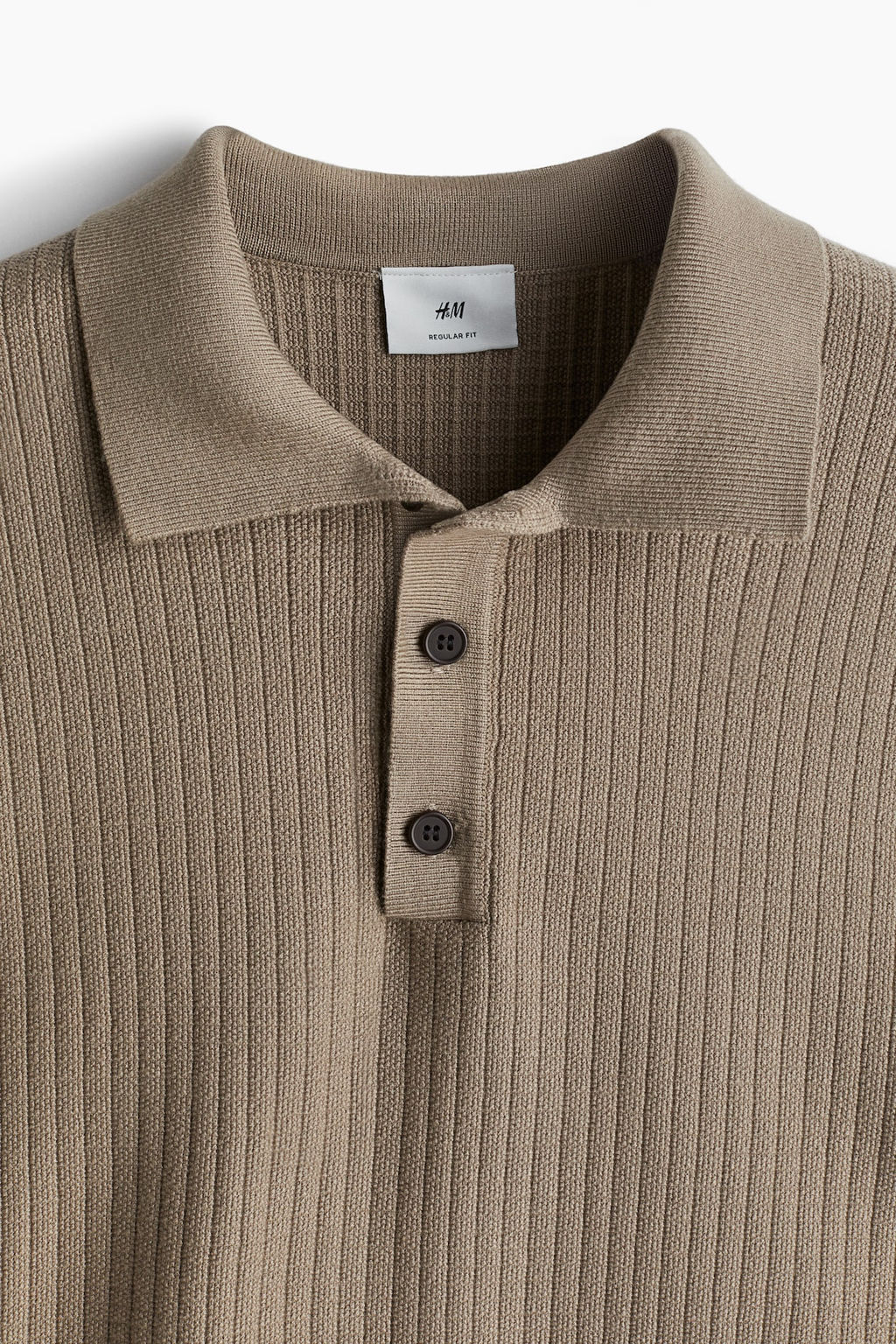 Polo en punto texturizado Regular Fit - H&m фото 13