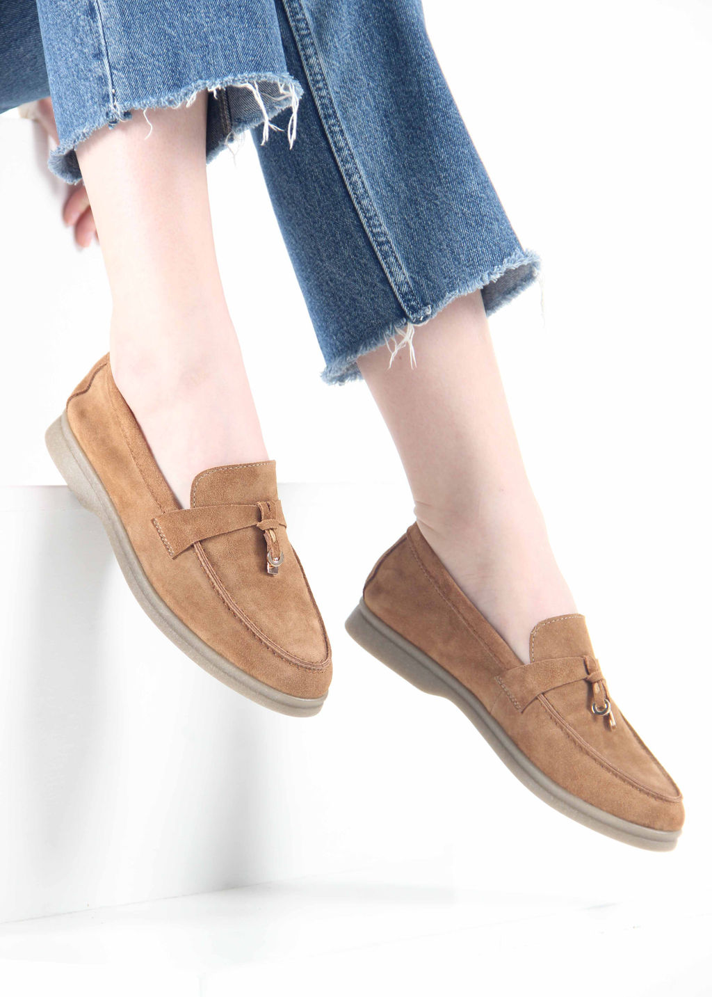 Лоферы туфли EDART 170.2614 be. светло- коричневый замша фото 15