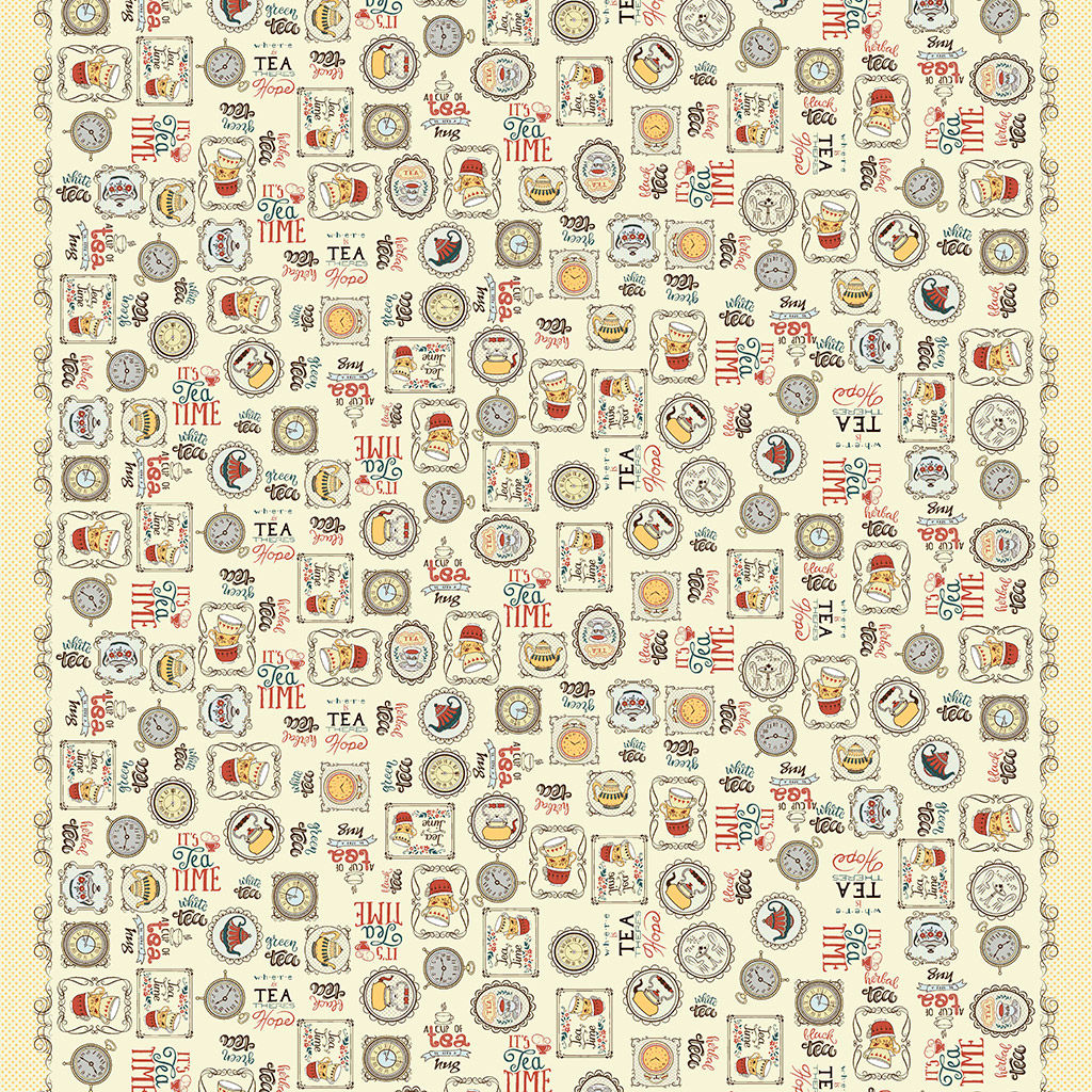 Чаепитие Скатерть 200х145см, длина стола до 160см, на 6-8 персон, хлопок Комфорт 171г/м2, Домашняя мода (Россия)  фото 2