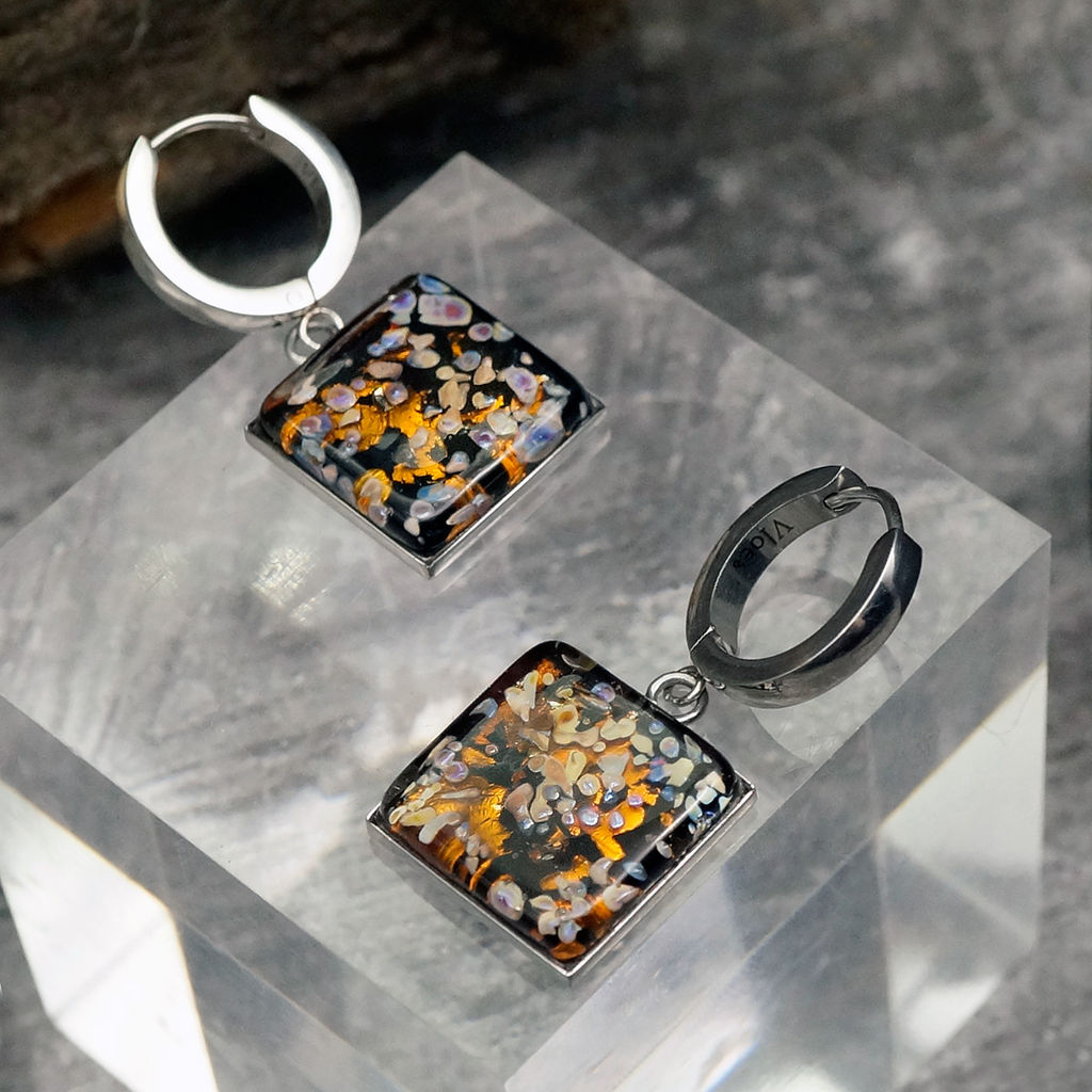 Серьги из муранского стекла