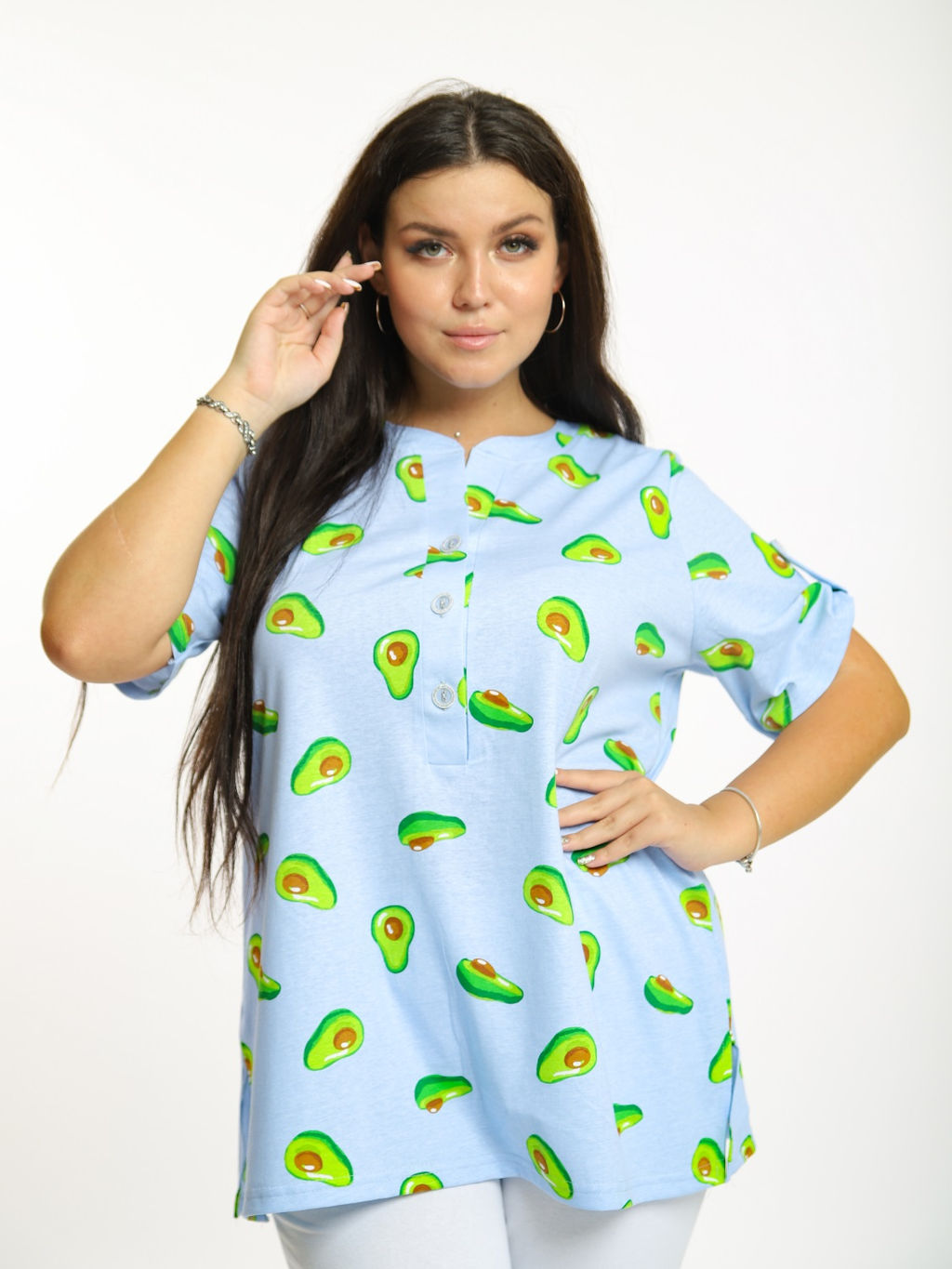 755/1 Футболка "голубой"