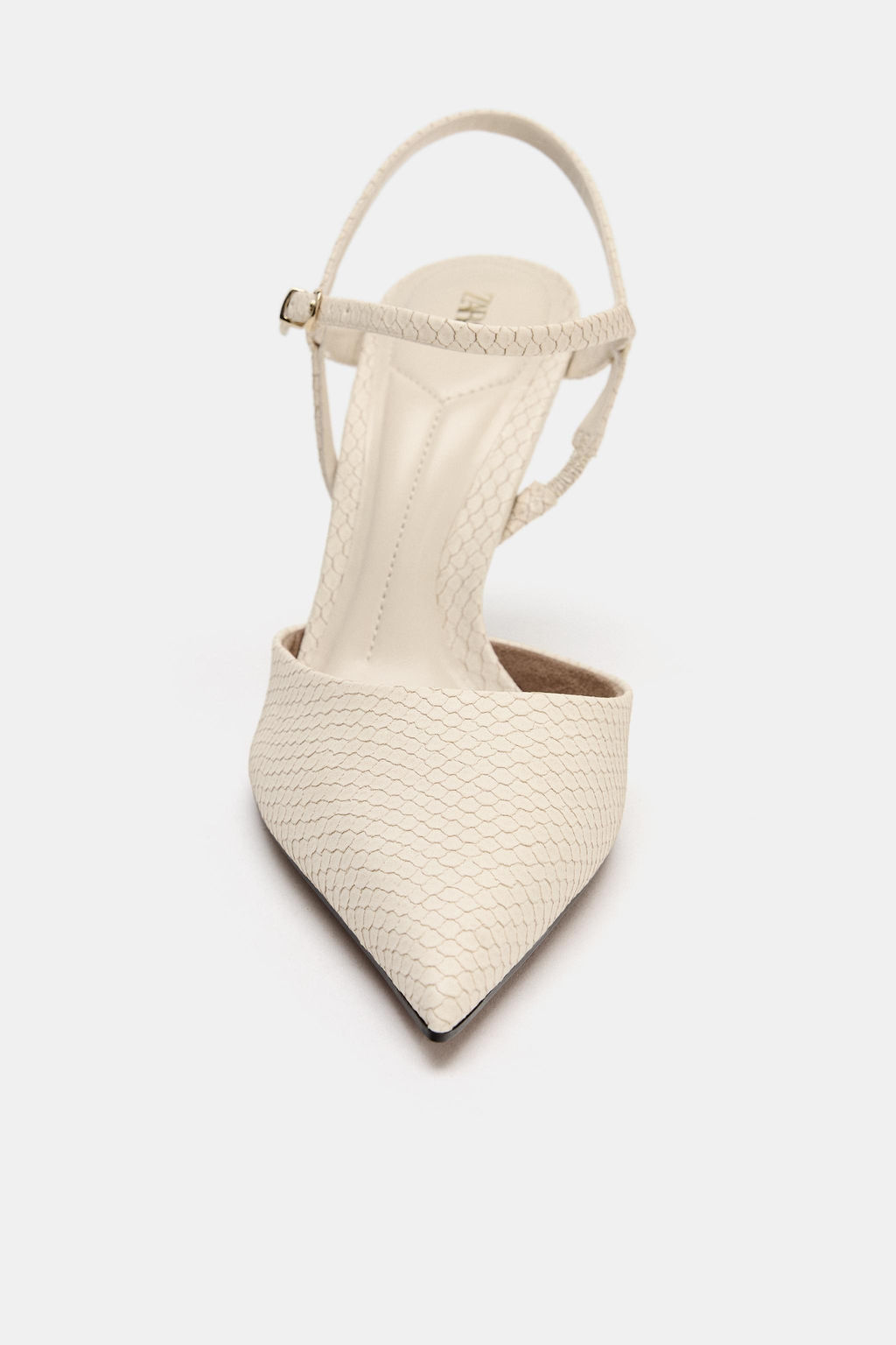 ZAPATO DESTALONADO RELIEVE / Blanco Crudo - Zara фото 5