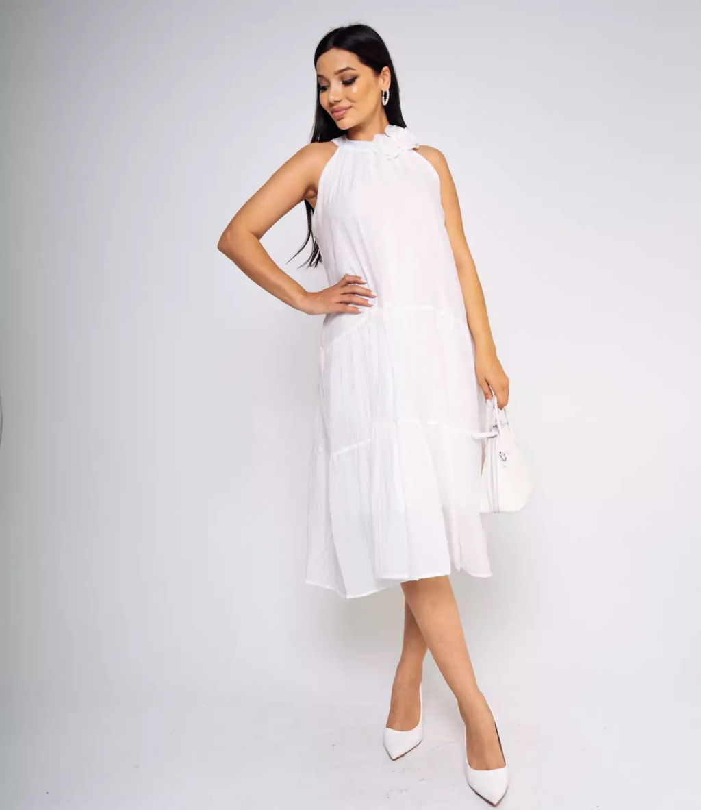 Платье #КТ912 (5), белый - Dommod фото 4