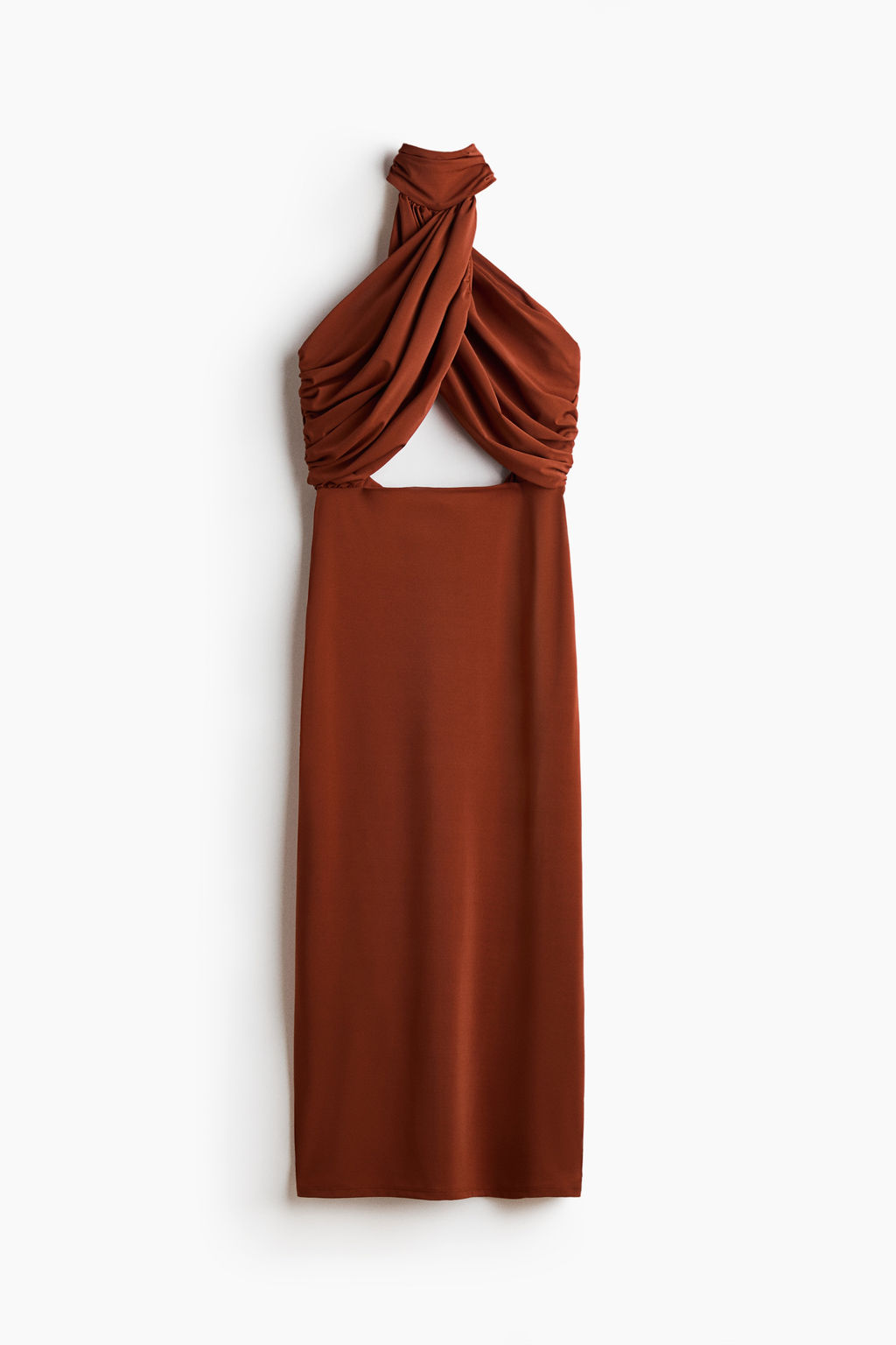 Vestido cut-out con detalle cruzado
