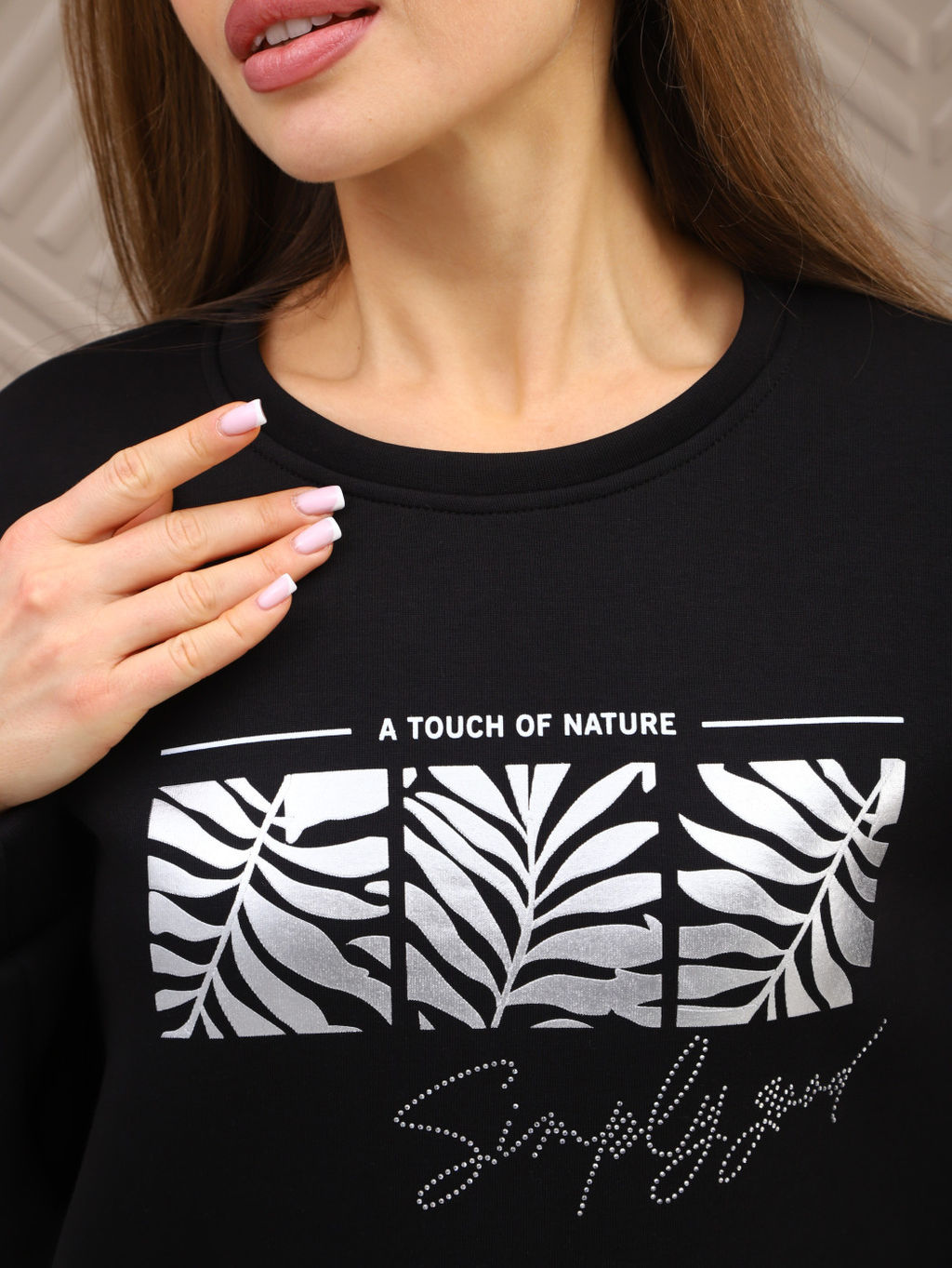 Свитшот женский Флёр черный