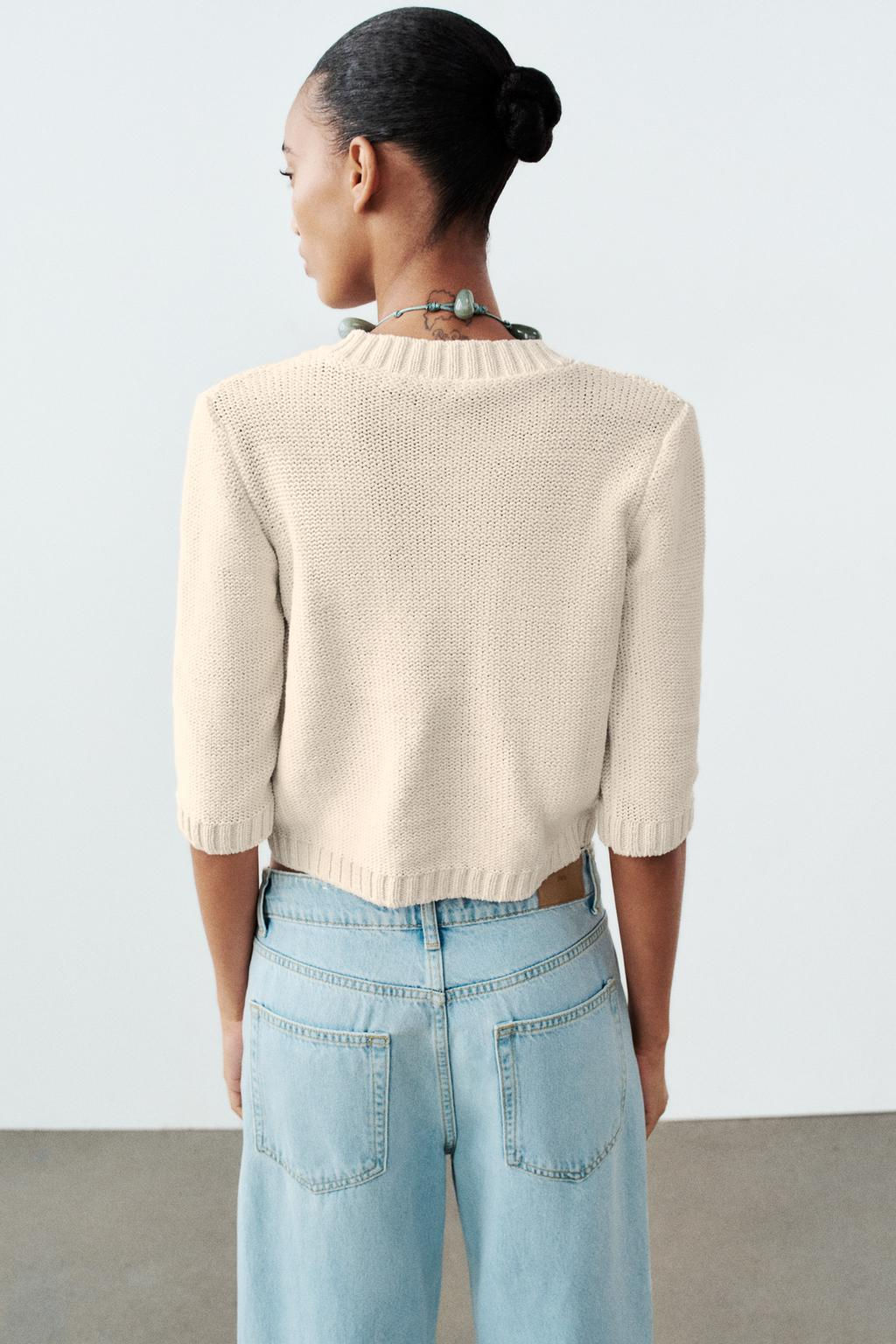 PLAIN KNIT CARDIGAN - Zara фото 12