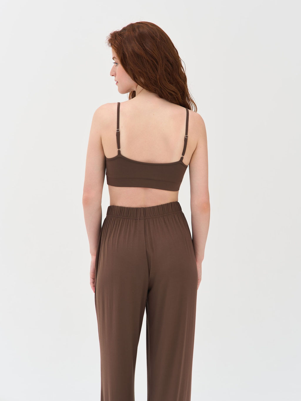 Топ на регулируемых лямках "Шоколад" женский