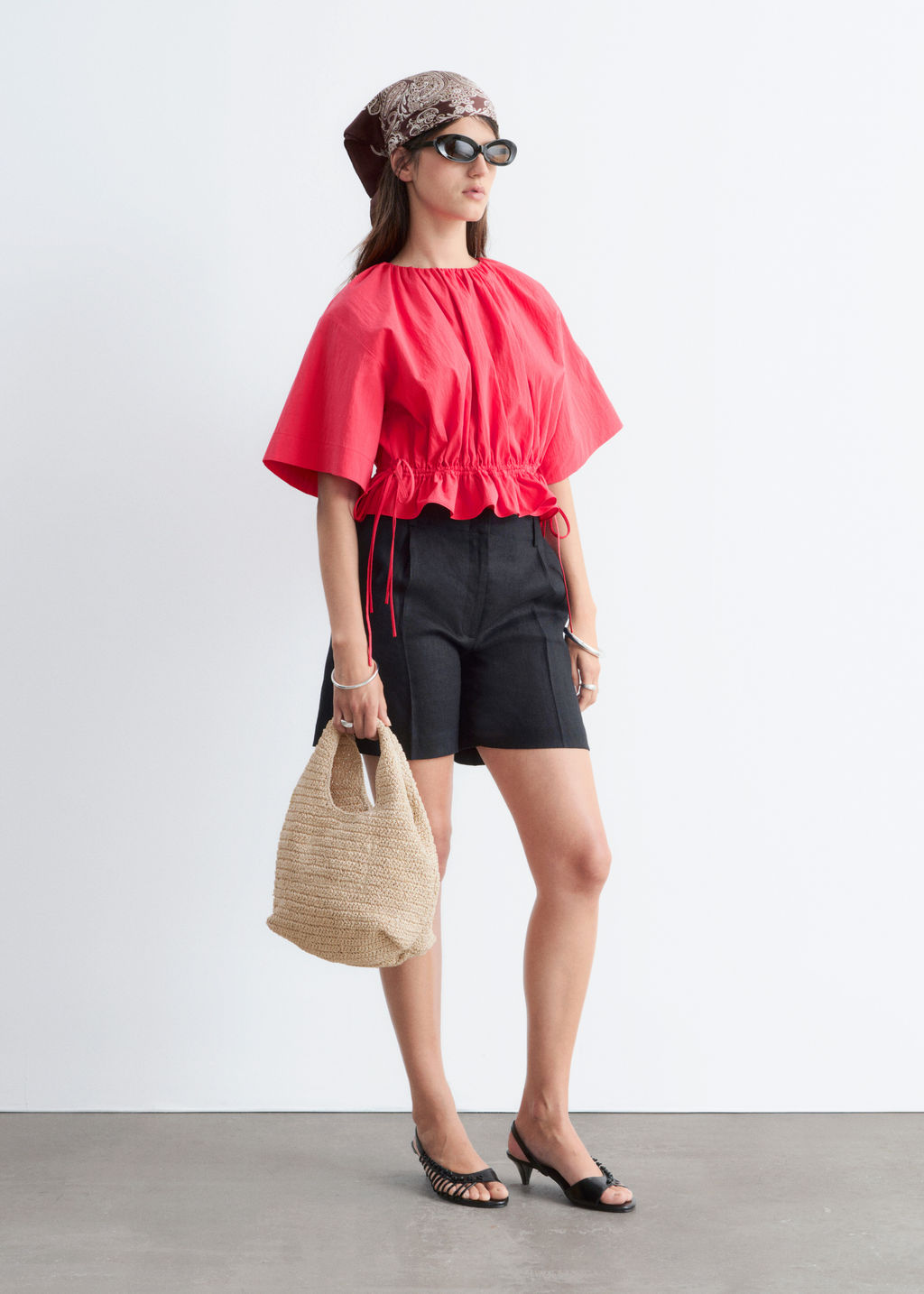 Top con cord?n de ajuste - H&m фото 8