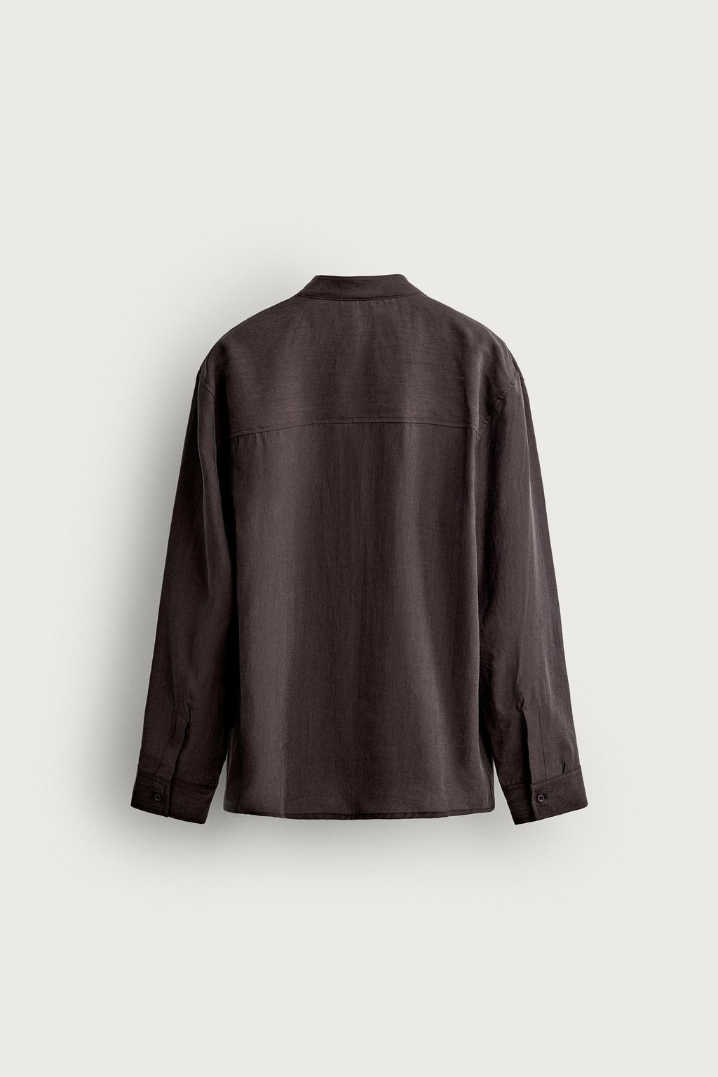 CAMISA FLUIDA RELAXED FIT / Marr?n