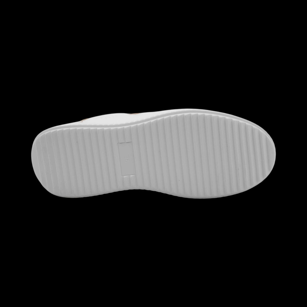 Кроссовки из натуральной кожи YH507-2 белые
