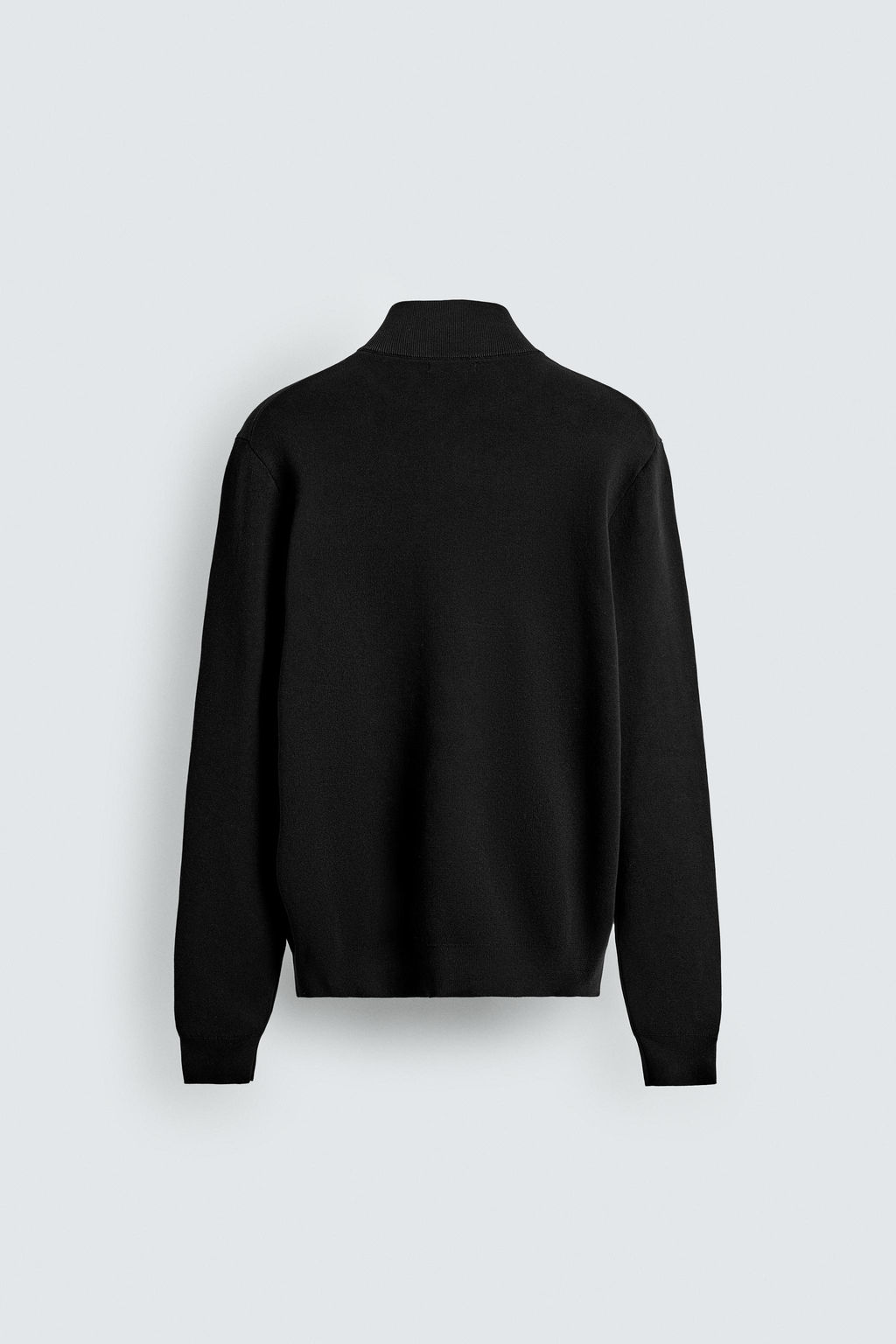 CHAQUETA PUNTO CREMALLERA / Negro