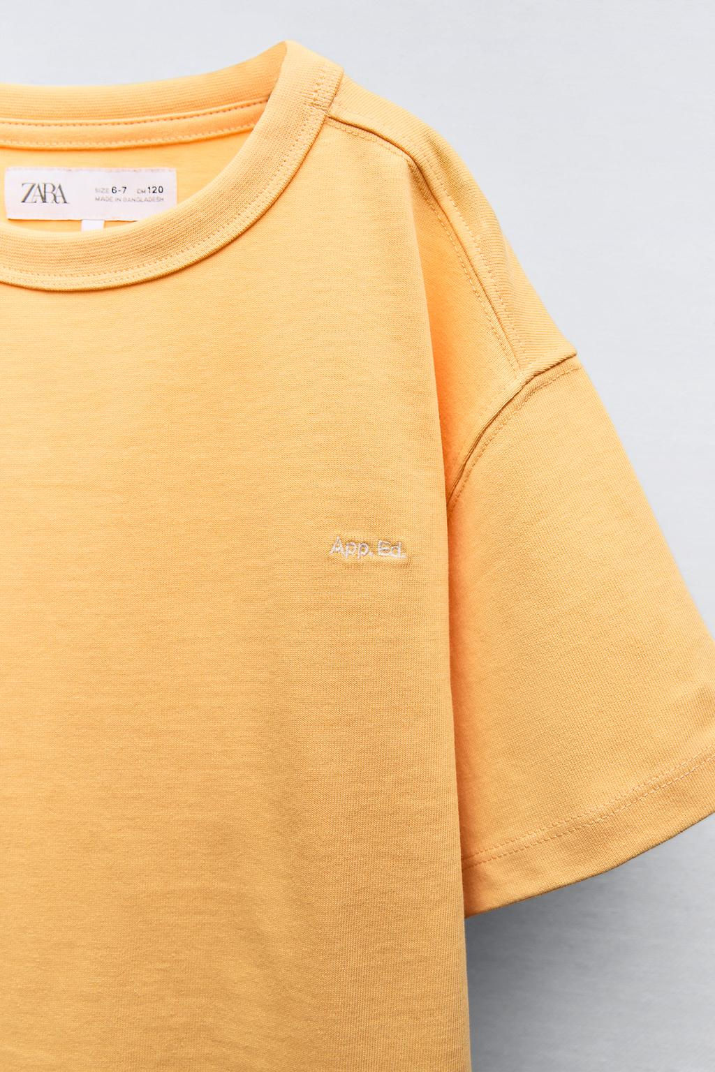 HEAVY WEIGHT ISLEMELI T-SHIRT - Zara фото 12