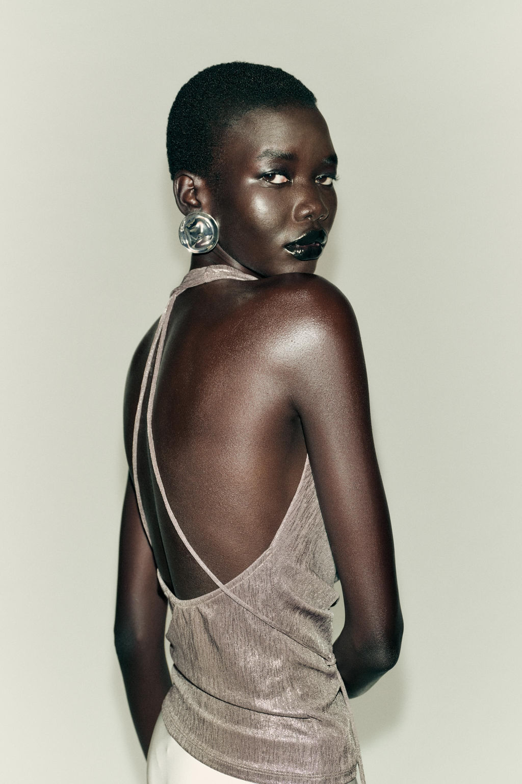 DRAPED HALTER TOP - Zara фото 5