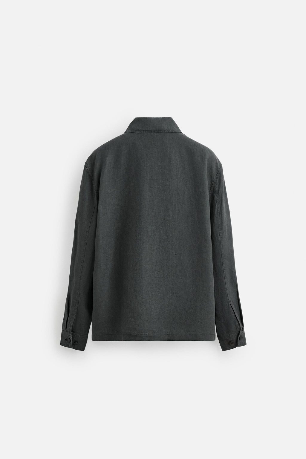 RELAXED FIT 100% HEMP OVERSHIRT - Zara фото 8