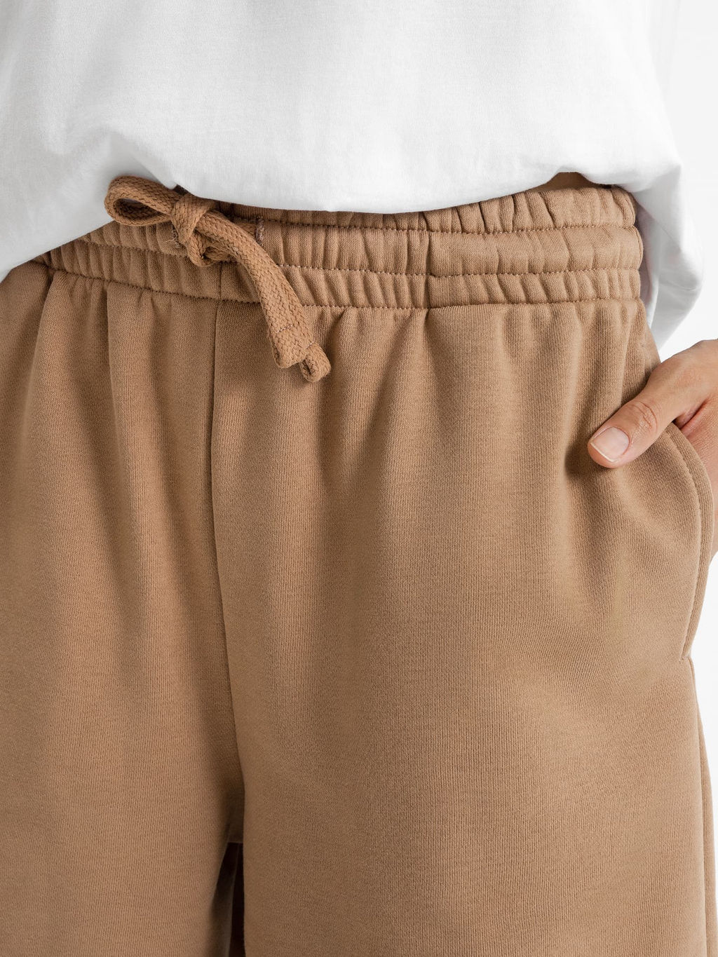 Шорты женские бежевые крем -брюле 332316 - Mark formelle фото 4