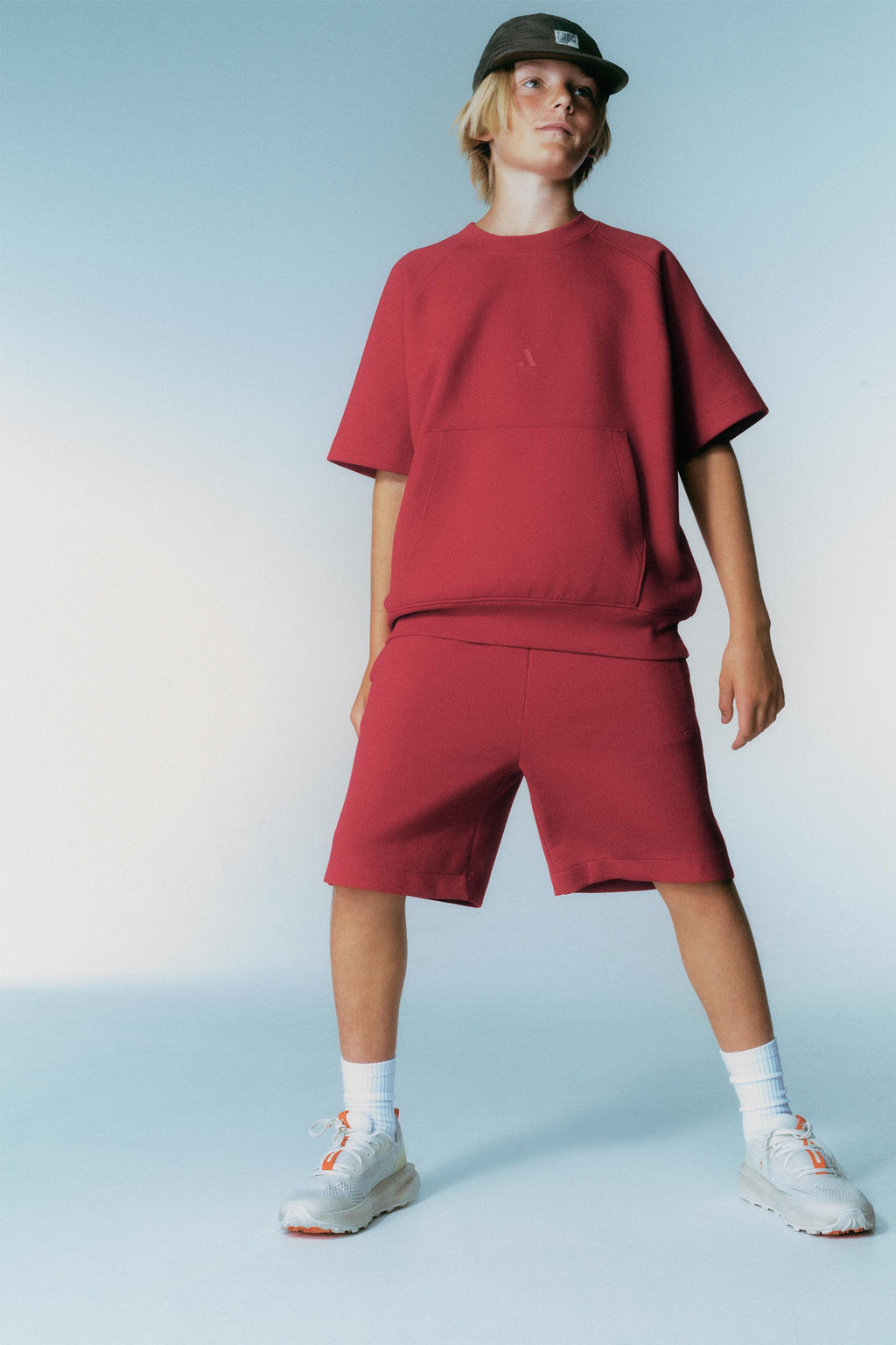 SUDADERA INTERLOCK SPORTY LOGO / Rojo - Zara фото 2