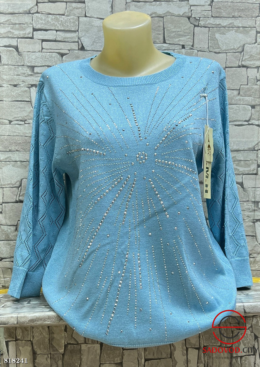 Свитер женский со стразами - Bruno фото 5
