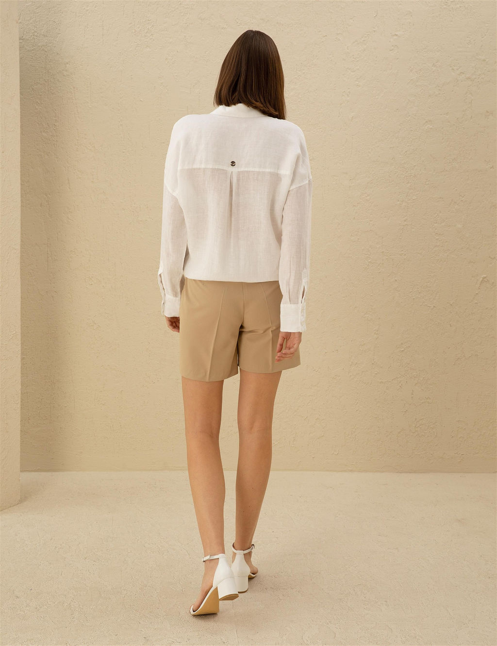 Bej Rahat Kesim Bermuda _ort - Pierre cardin фото 4