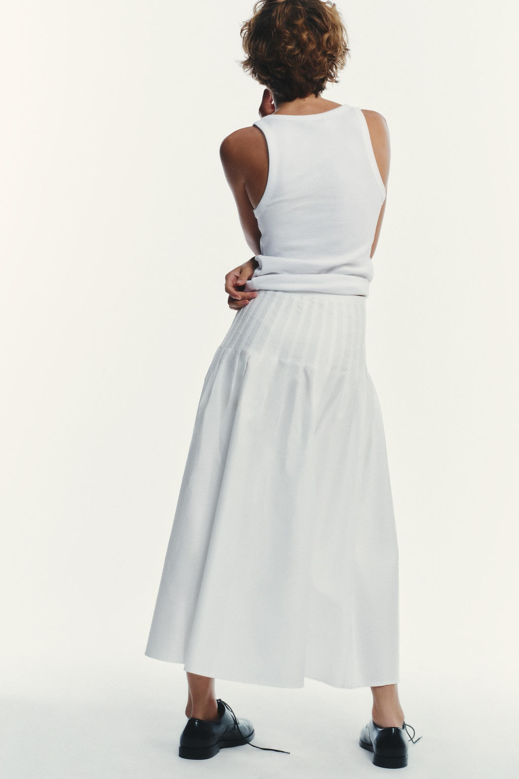 PLEATED MIDI SKIRT - Zara фото 6