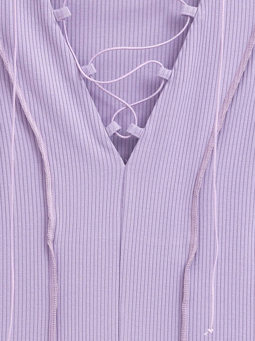 CONTE Боди в рубчик на шнуровке с декоративными швами LBD 2625 pale iris - Conte elegant фото 8