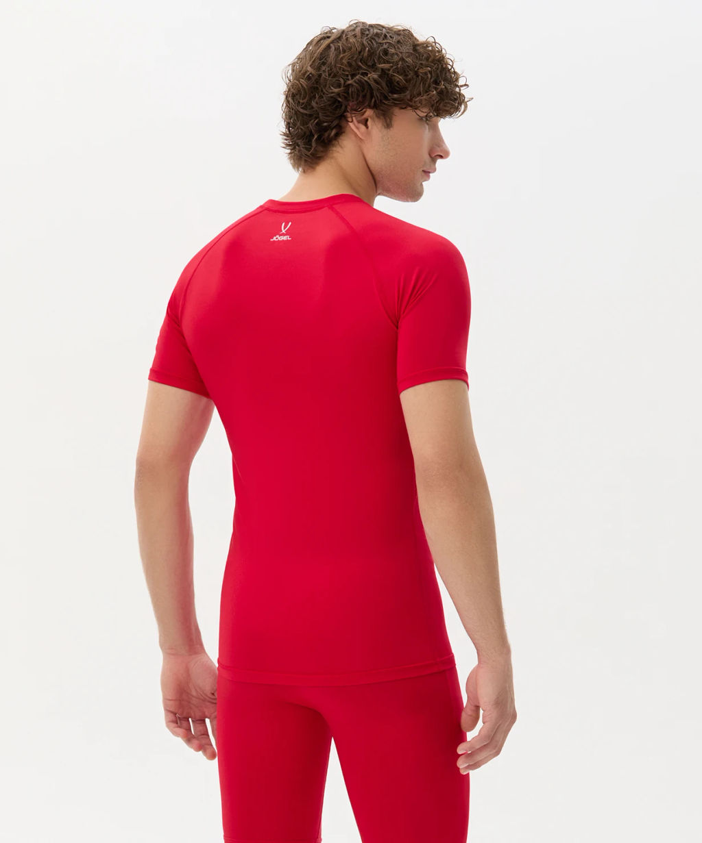 Футболка компрессионная с коротким рукавом JOGEL CAMP PerFormDRY Top SS, красный  фото 5