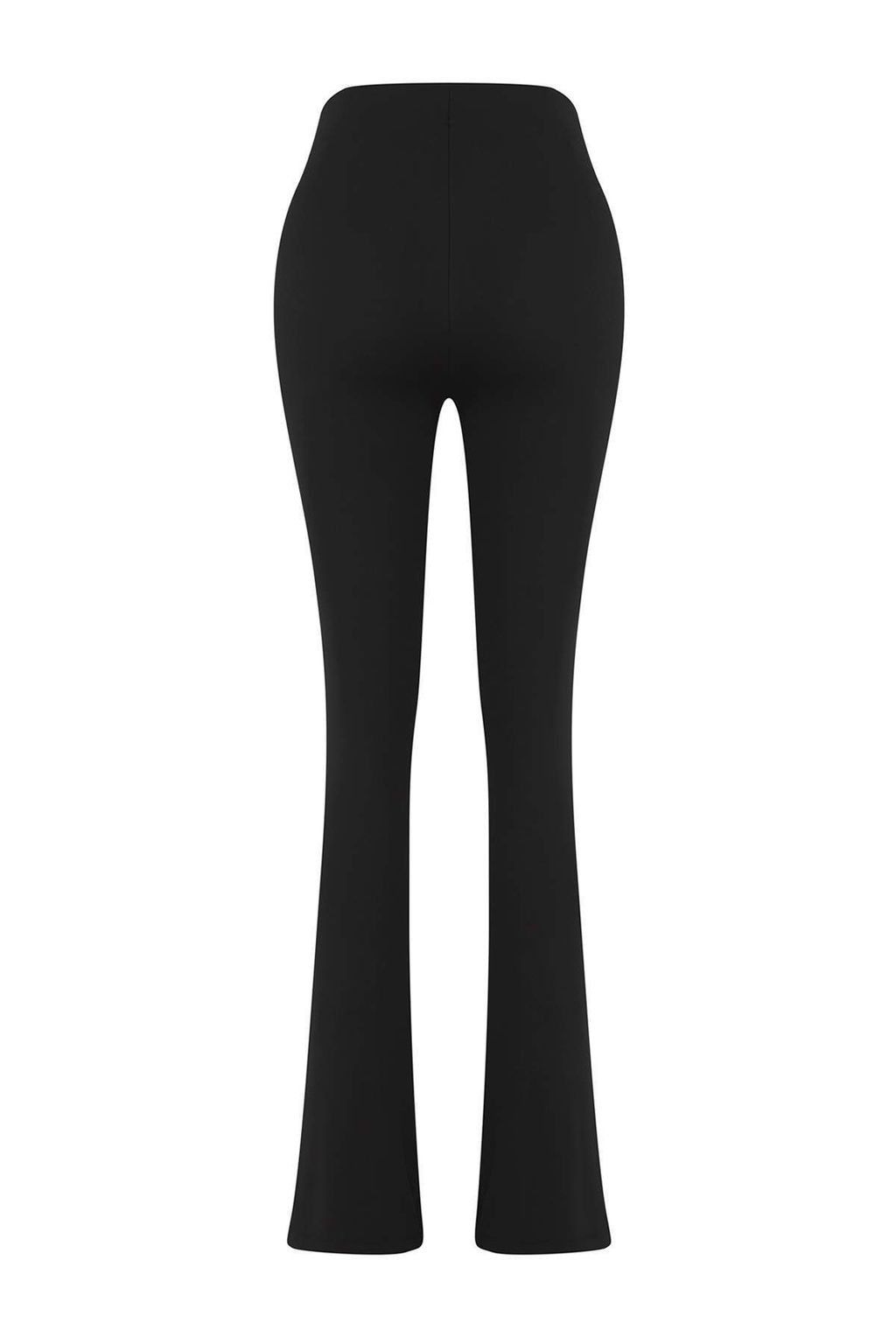 Siyah Flare/Ispanyol Paca Yoga Orme Spor Tayt THMAW26TY00011 - Trendyolmilla фото 7