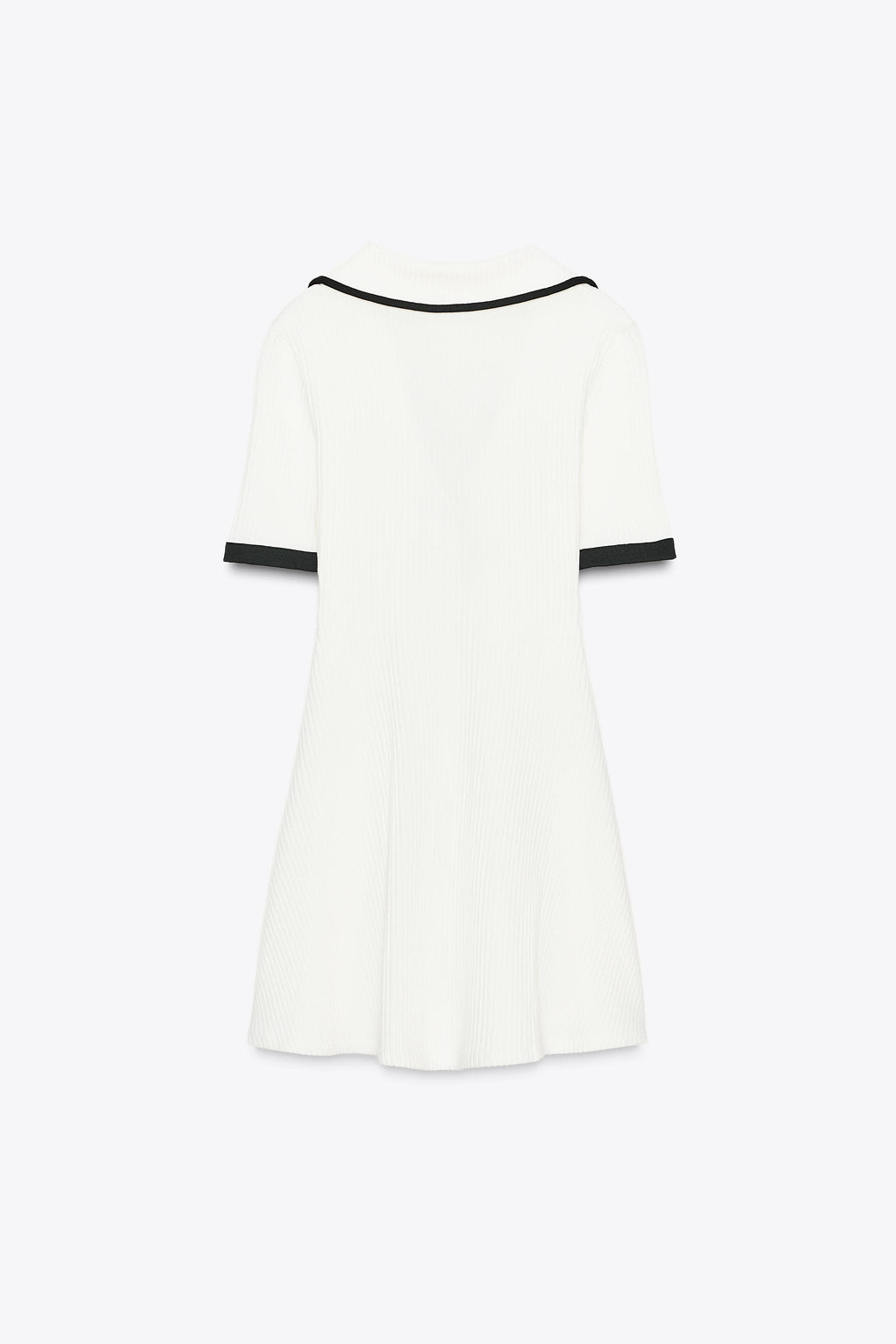 RIBBED DRESS WITH METAL BUTTONS - Zara фото 6