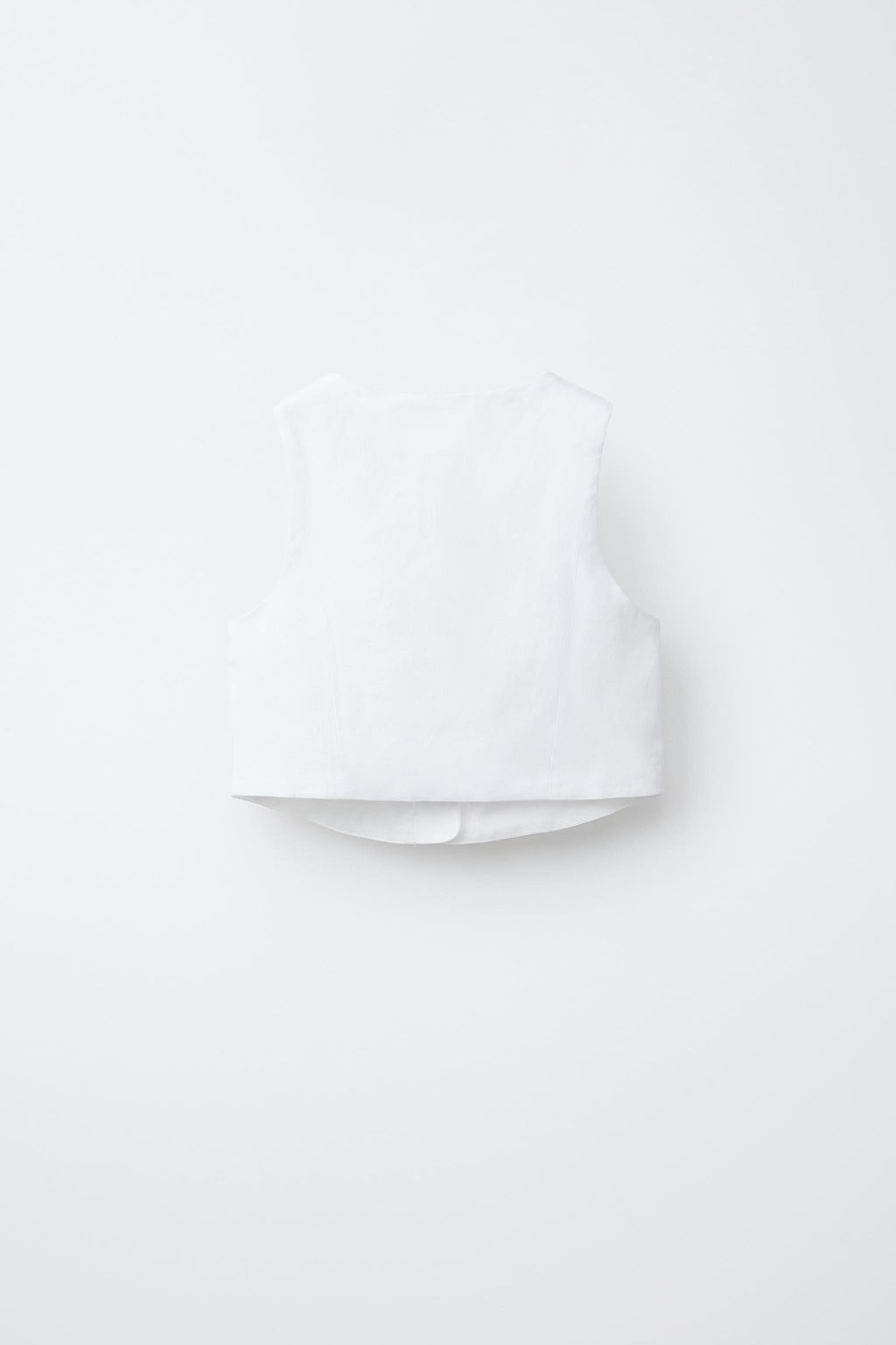 CHALECO 100% LINO / Blanco roto - Zara фото 2