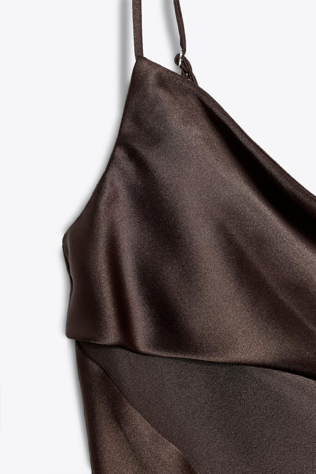 SATIN TRIM CAMISOLE TOP - Zara фото 9