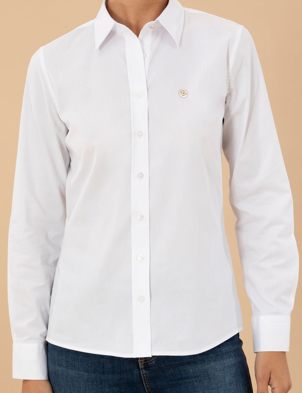 Beyaz Slim Fit Uzun Kollu G_mlek