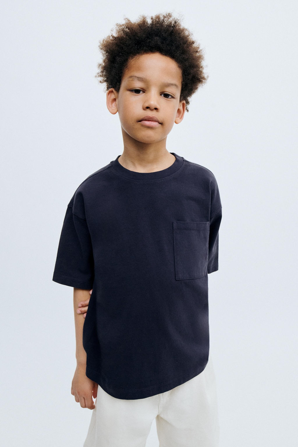 STORIESZ - CAMISETA HEAVY WEIGHT BOLSILLO / Marino - Zara фото 5