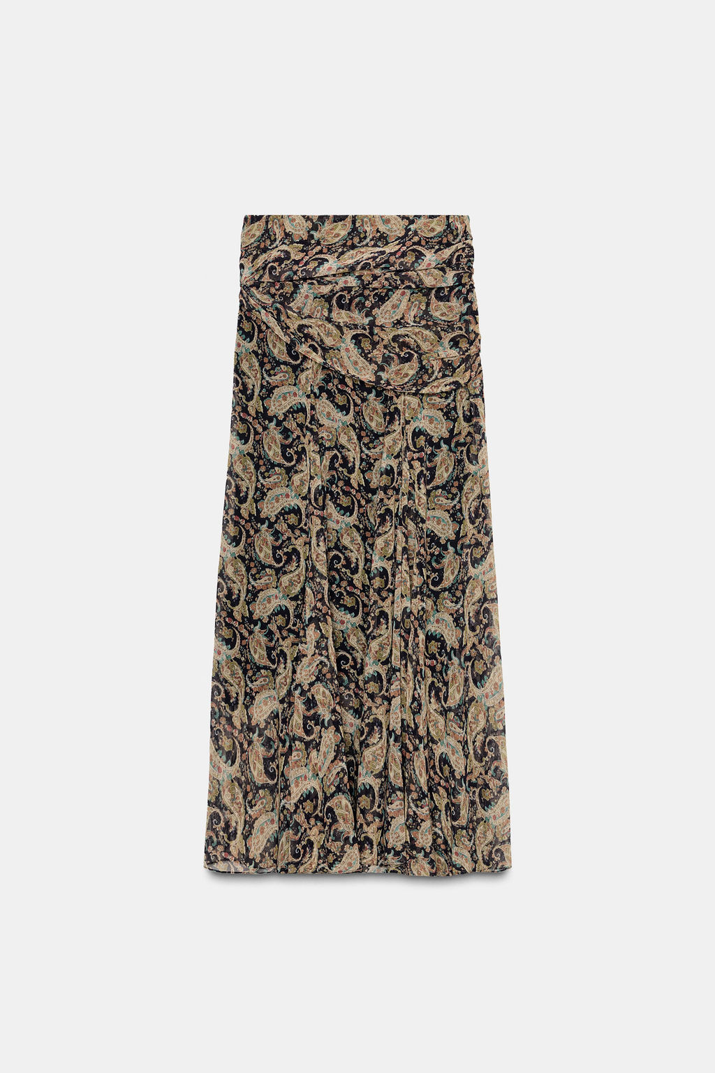 ZW COLLECTION PAISLEY LONG SKIRT - Zara фото 6