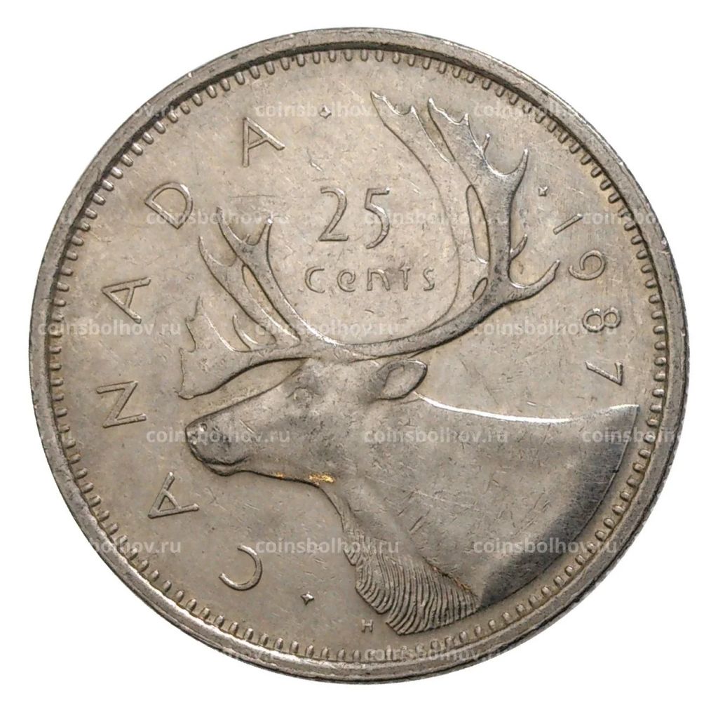 25 центов 1987 года Канада