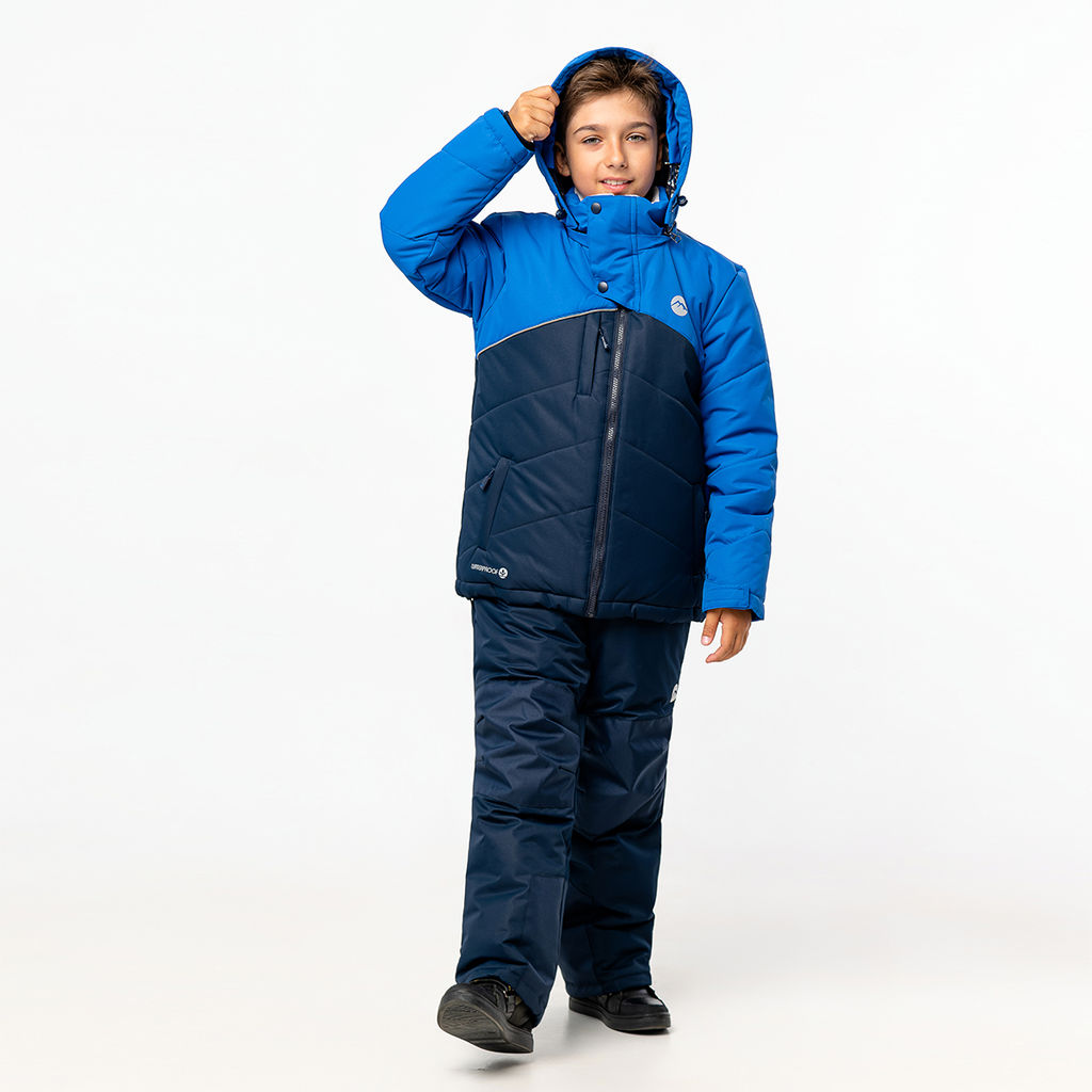 RODOS Утеплённый костюм для мальчика зима М-228д Синий/Васильковый  фото 4