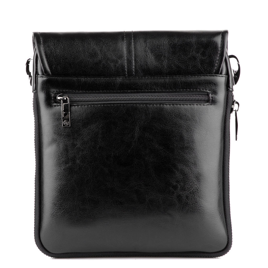 3002-2 black, мужская сумка "Планшет" из экокожи Barcelo Biagi