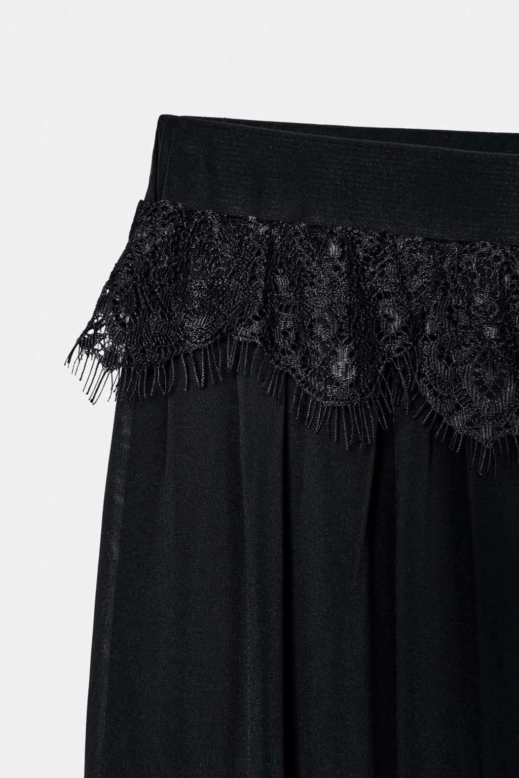 LACE TRIM SAROUEL TROUSERS - Zara фото 14