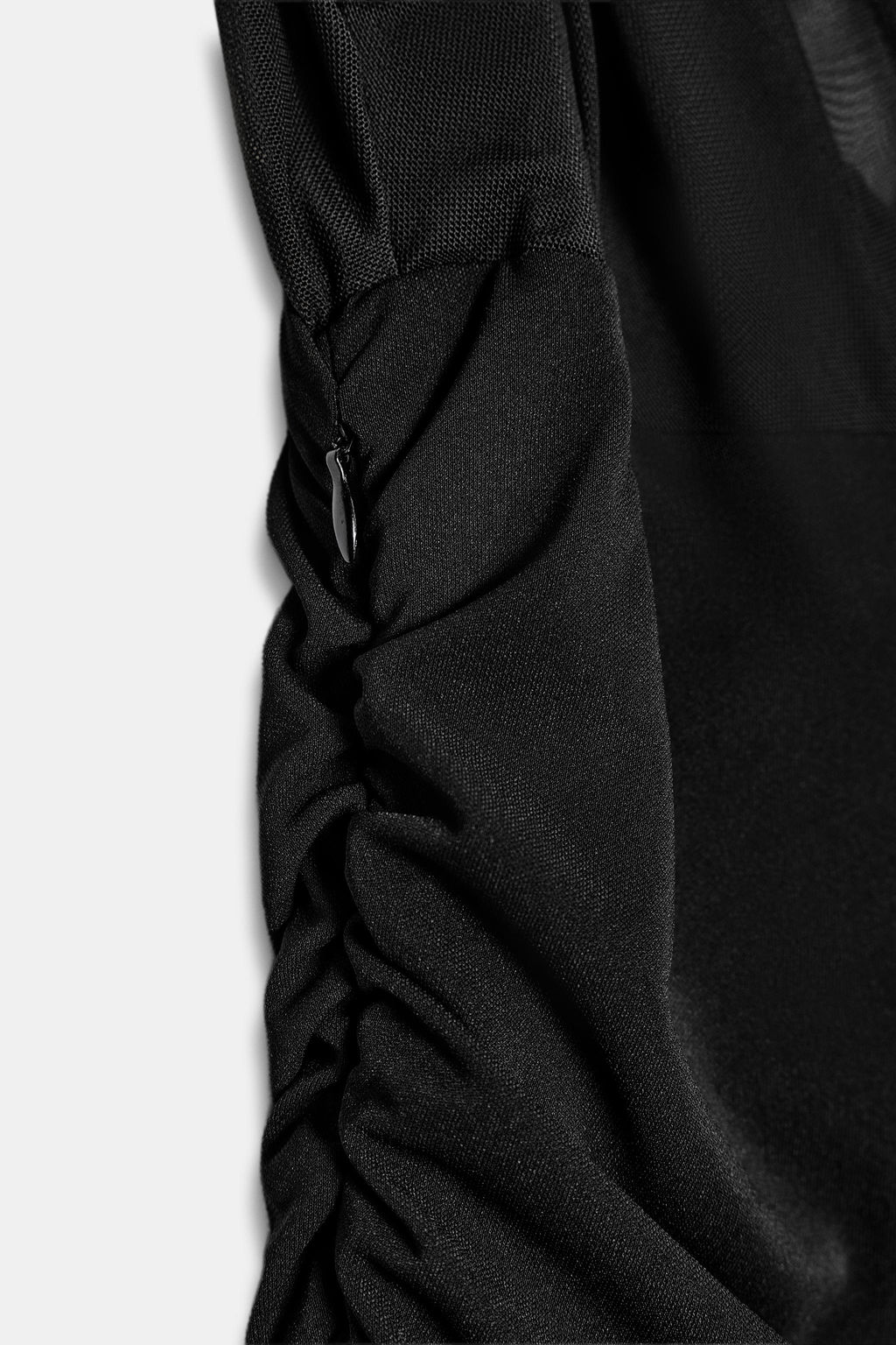 CONTRAST DRAPED MIDI DRESS - Zara фото 10