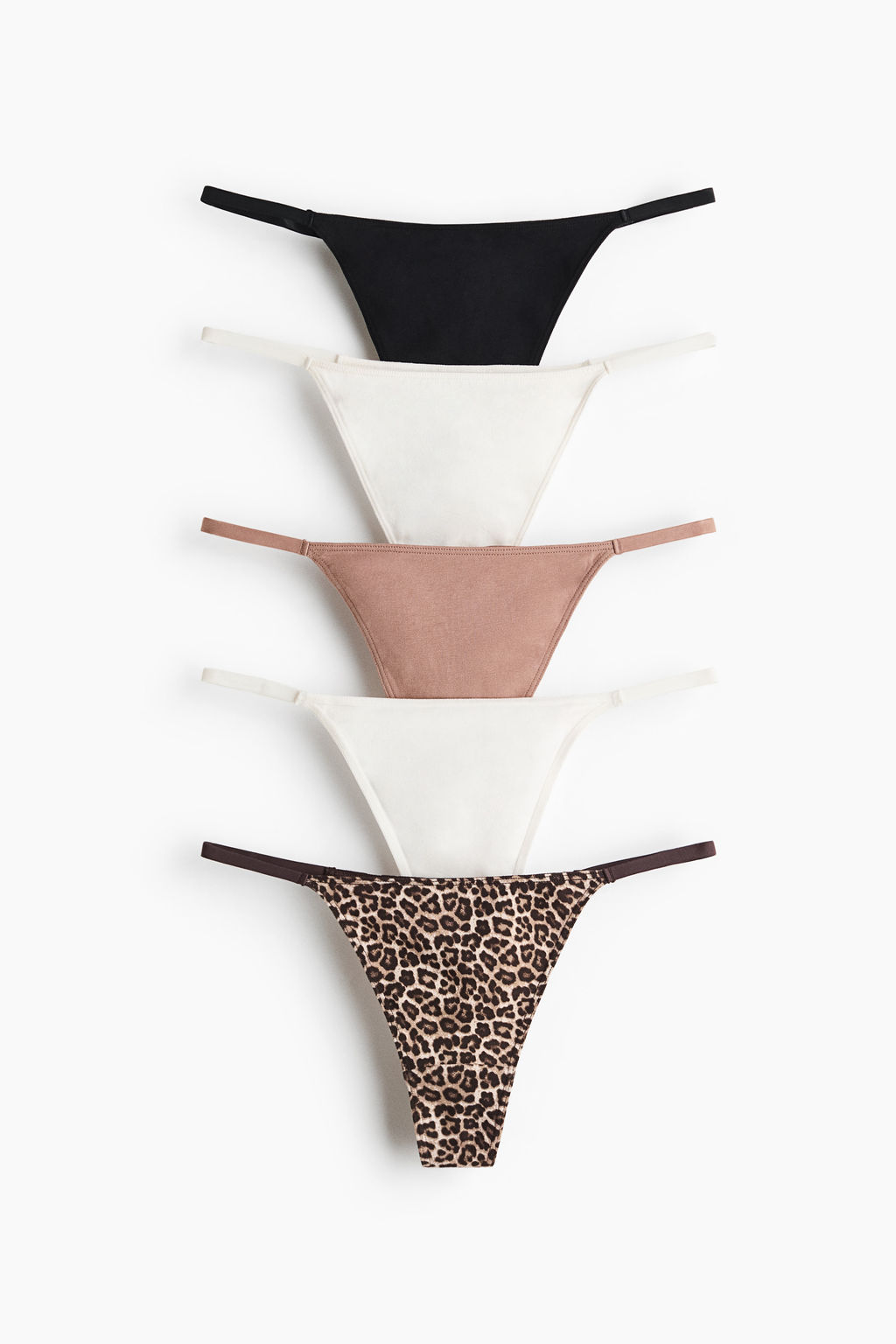 Pack de 5 bragas thong