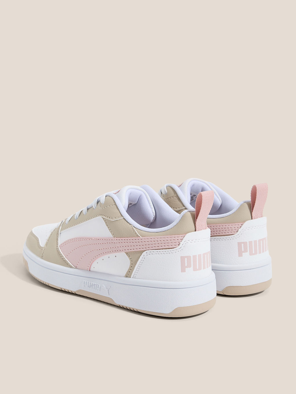 Детские кеды PUMA Puma Rebound V6 Lo Jr Артикул 4587291, бежевый