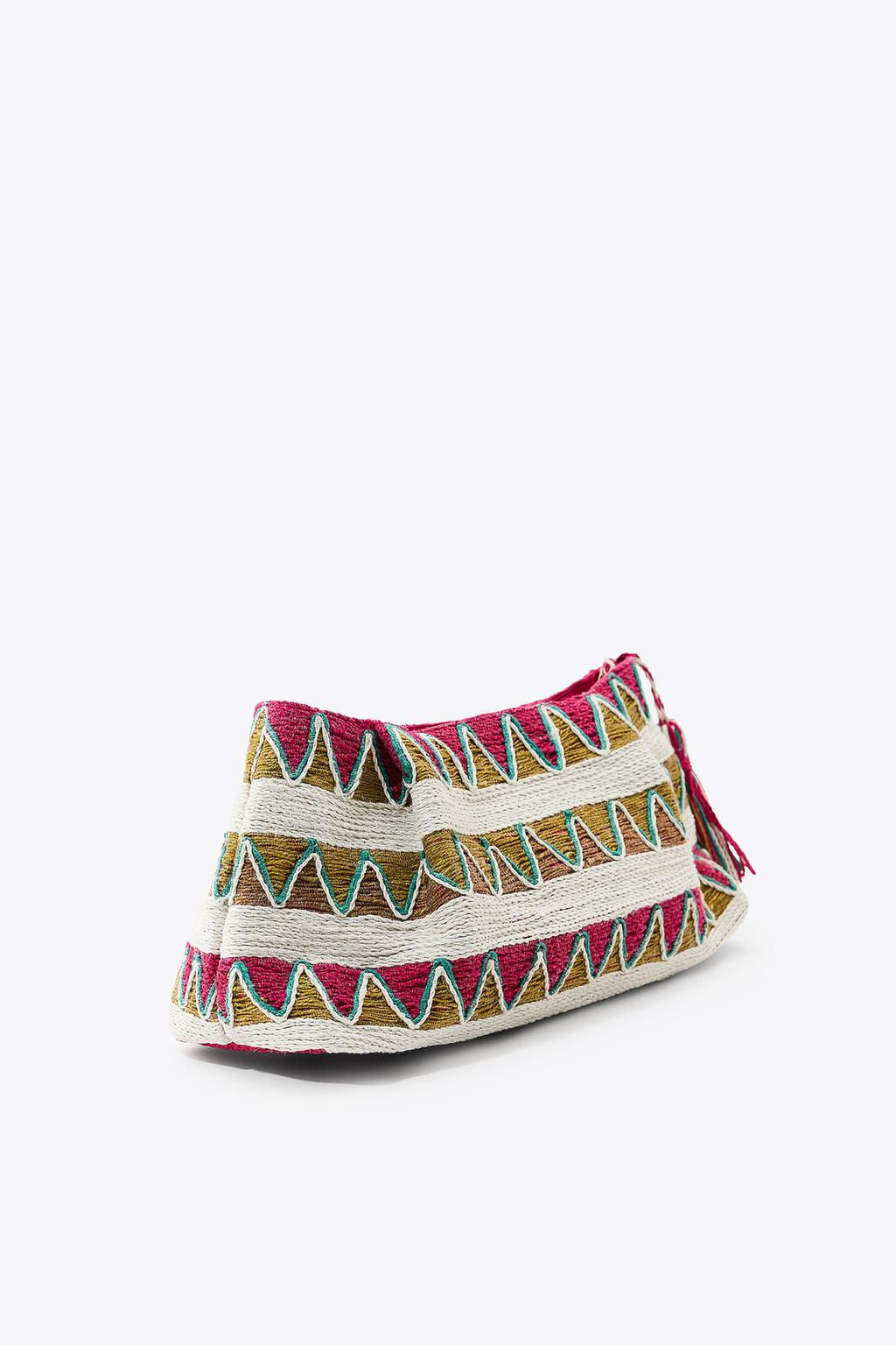 BRAIDED RECTANGULAR BAG - Zara фото 3