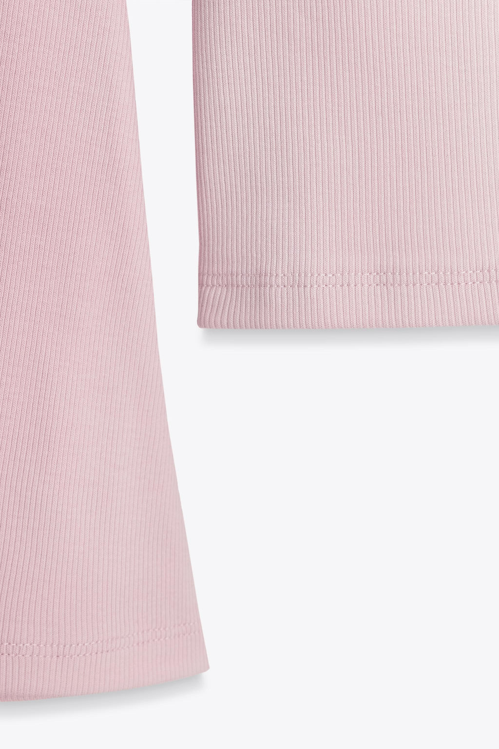 RIB T-SHIRT WITH FLARED SLEEVES - Zara фото 7