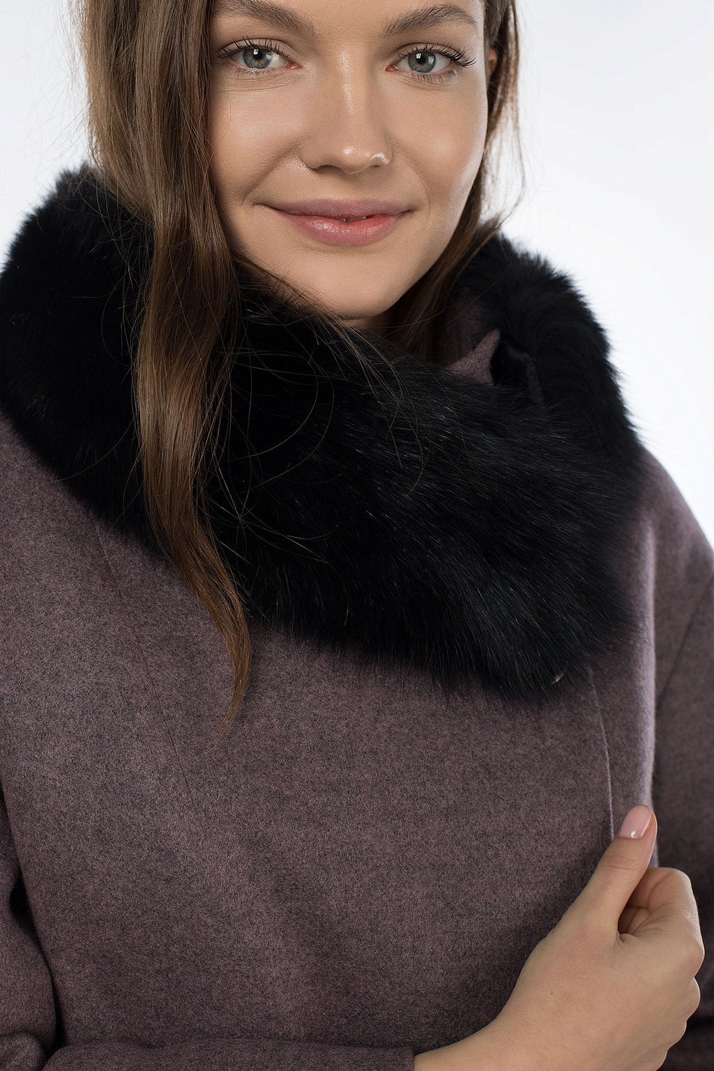 Мех натуральный (песец) Пальто утепленное Термофинн 100 г - El podio фото 6